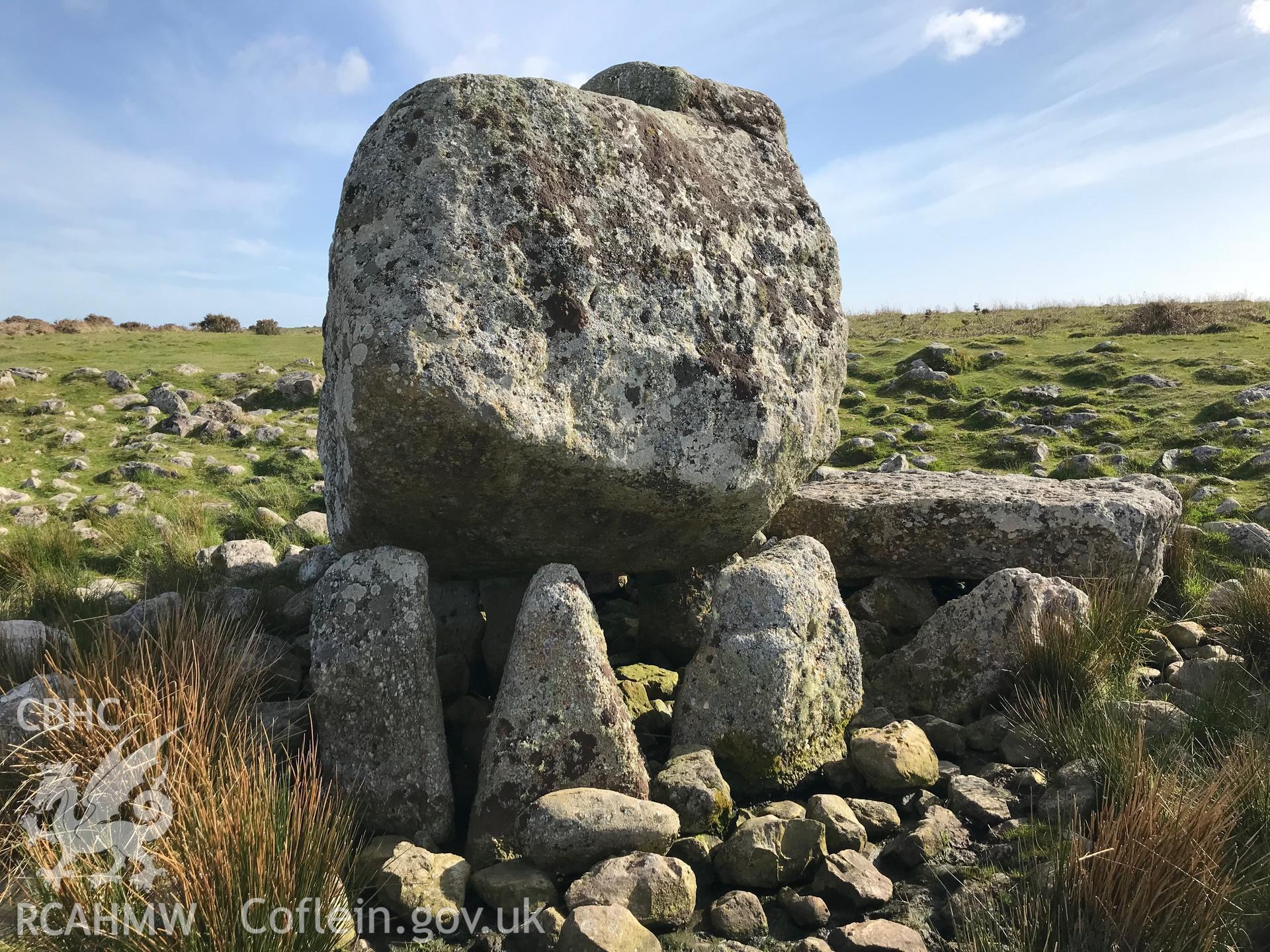 Colour photo showing Arthur's Stone Burial Chamber, taken by Paul R. Davis, 10th May 2018.