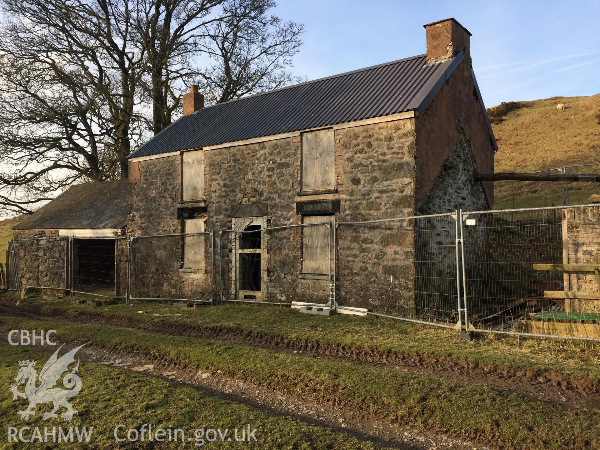 Photo showing view of Hafoty Brenig, taken by Paul R. Davis, February 2018.