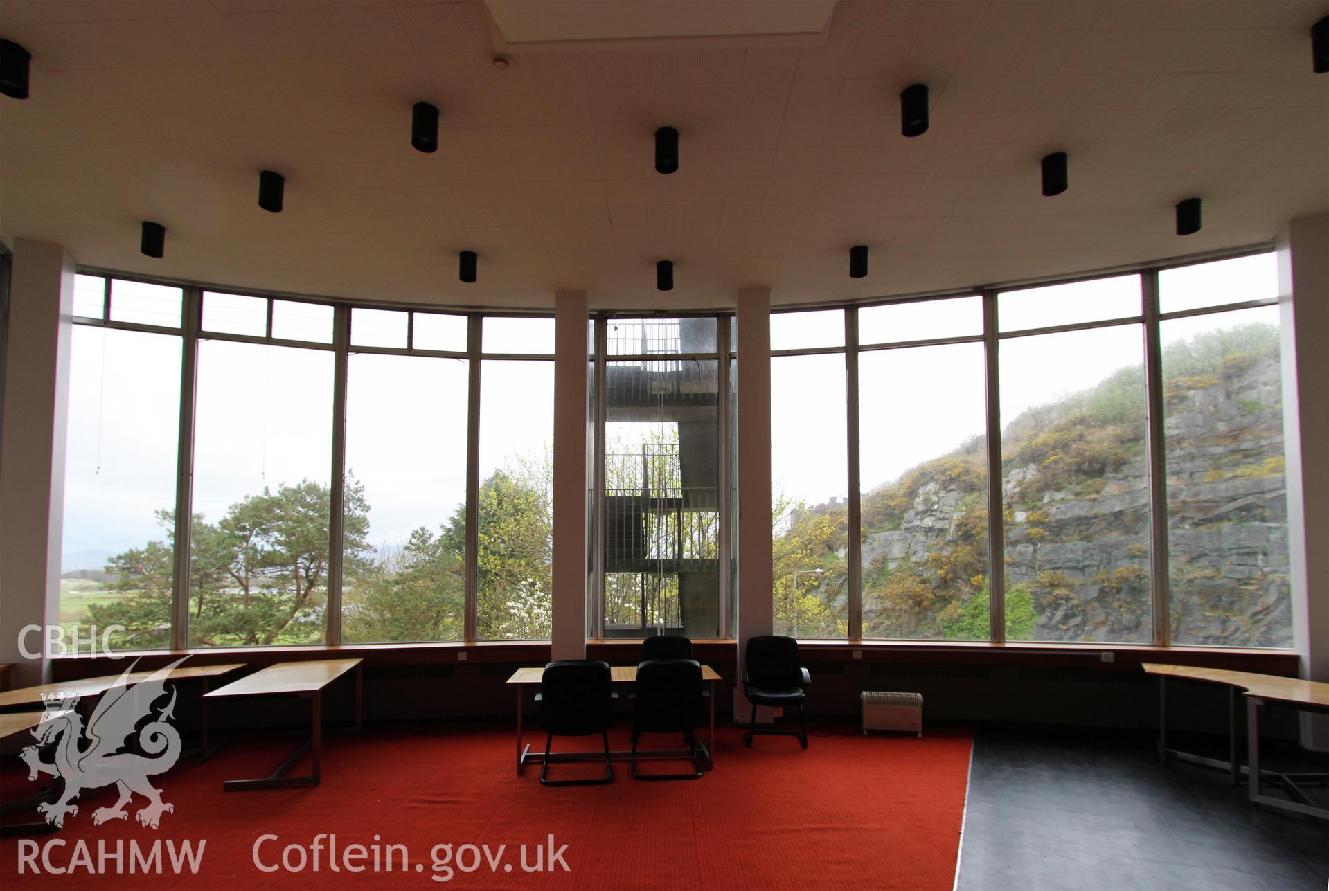 Theatr Ardudwy, Harlech, backstage staircase to lower levels