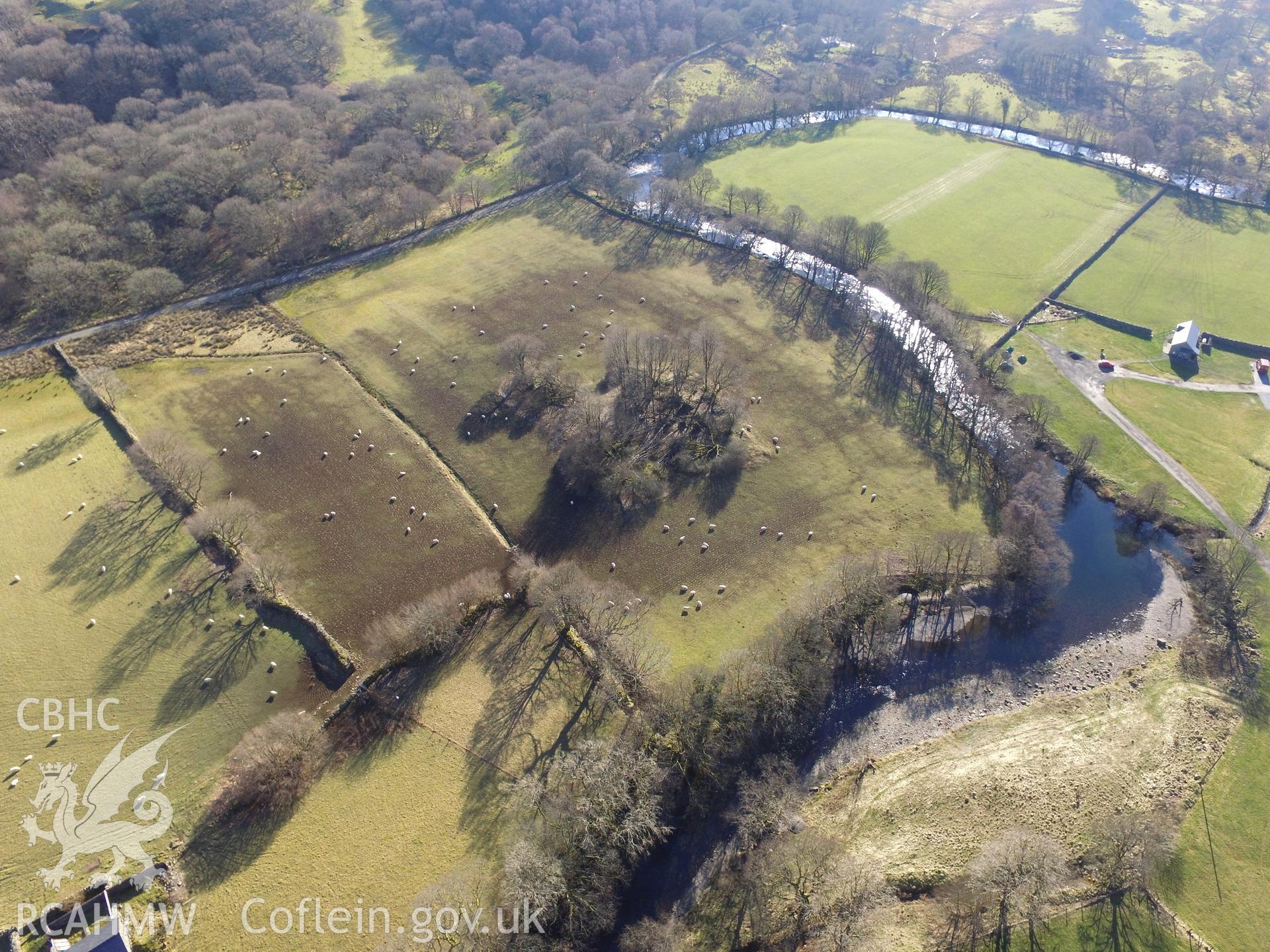 Photo showing view of Caer Llugwy, taken by Paul R. Davis, February 2018.