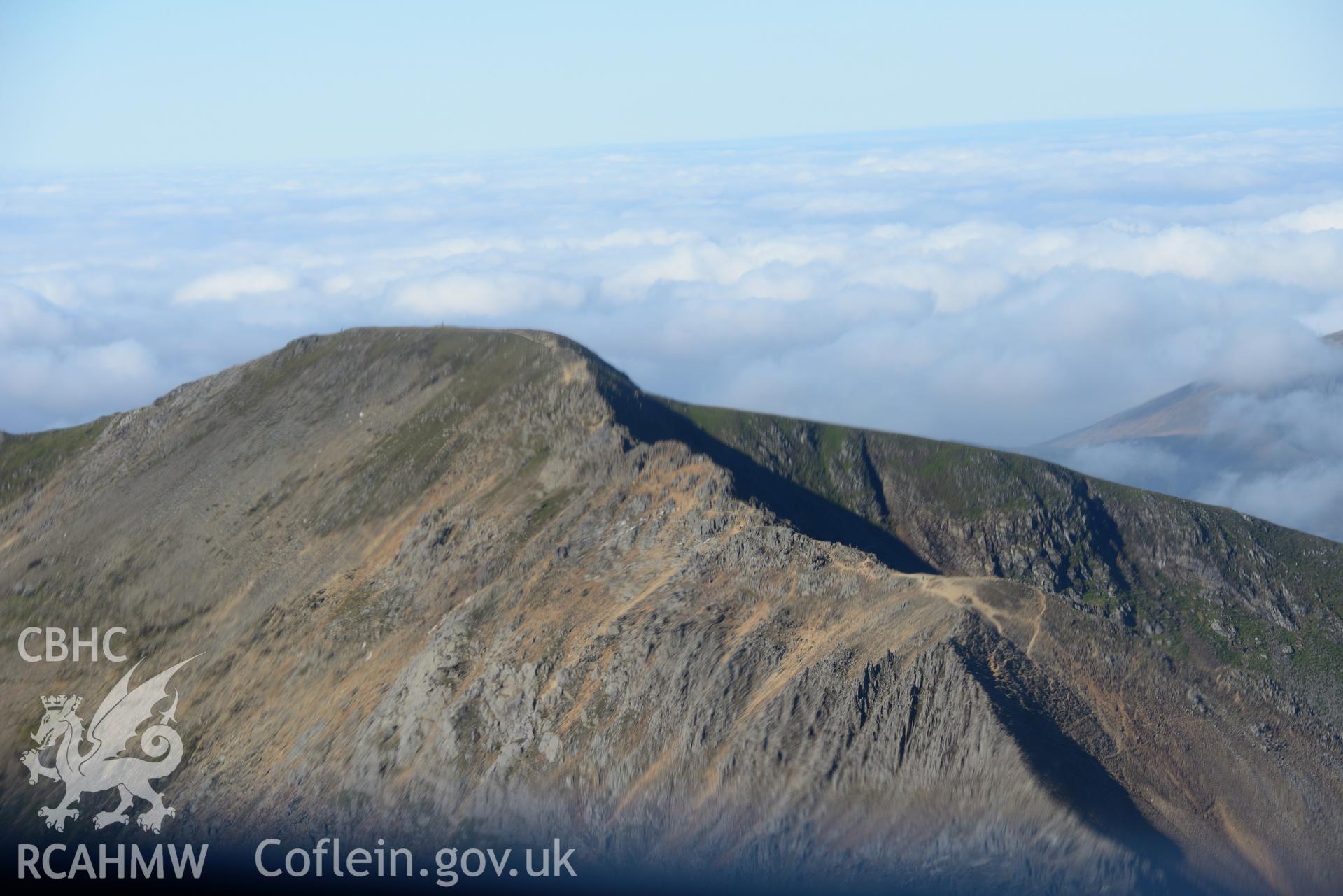 Snowdonia. Oblique aerial photograph taken during the Royal Commission's programme of archaeological aerial reconnaissance by Toby Driver on 2nd October 2015.