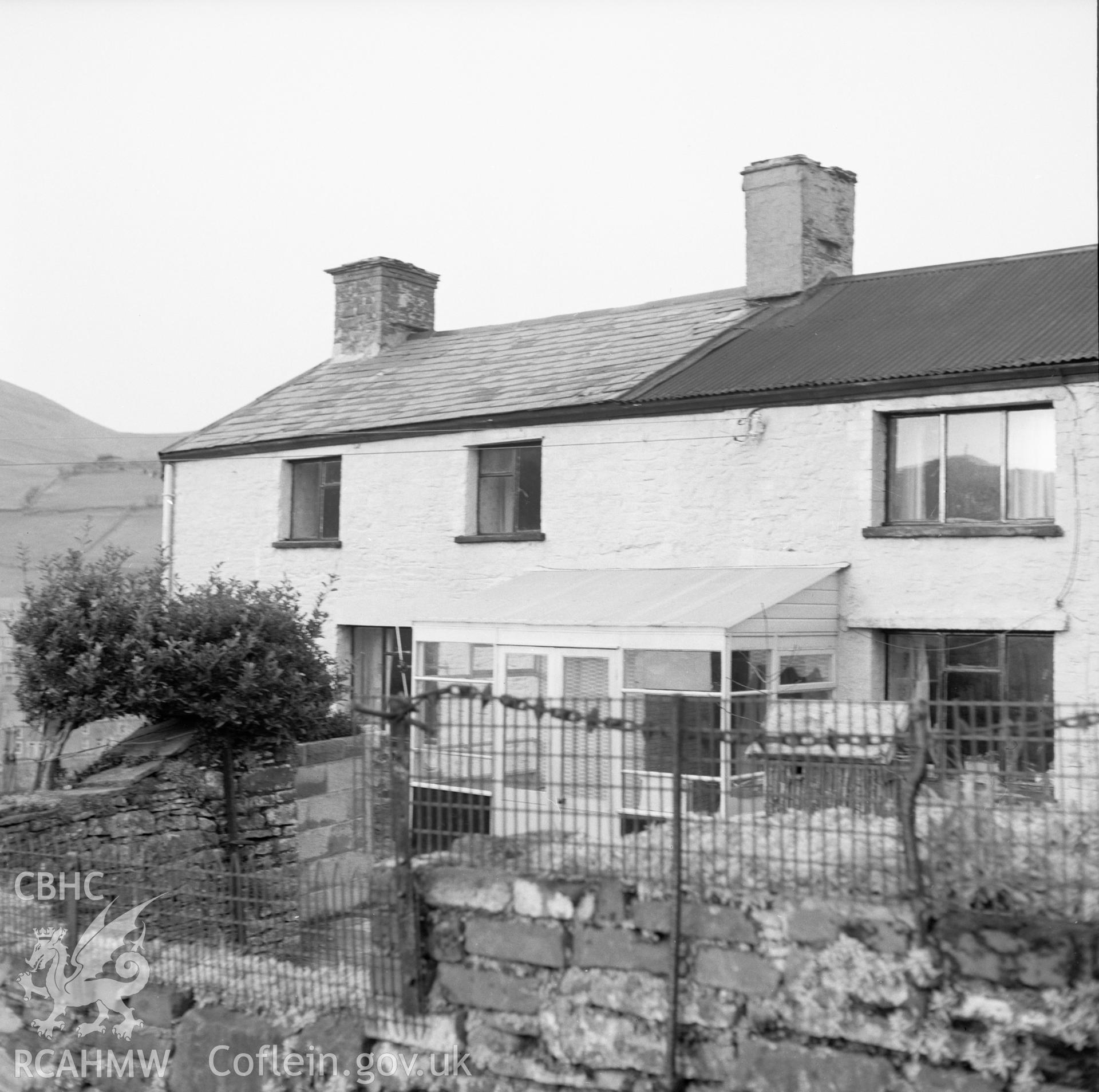 Digital copy of a black and white negative showing Nant-hir, Llangeinor, taken 24th November 1965.