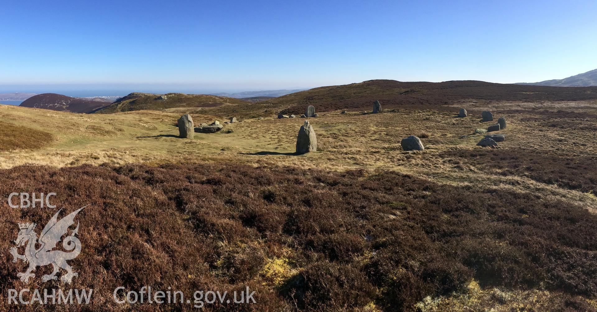 Colour photo showing view of Penmaenmawr taken by Paul R. Davis, 28th February 2018.