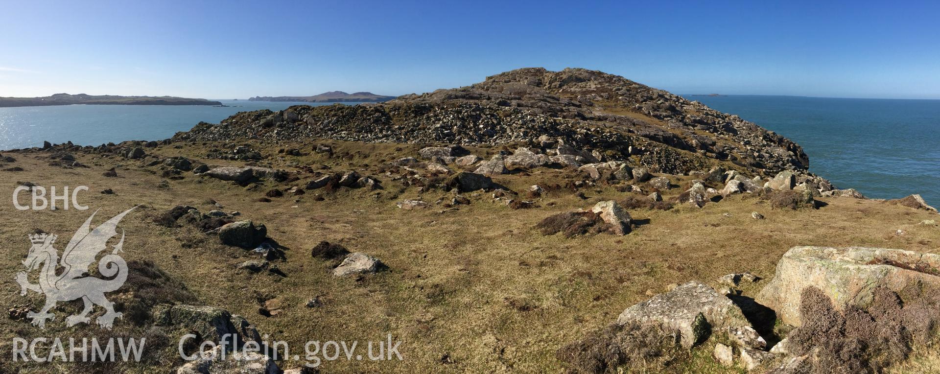 Colour photo showing view of St David's Head, taken by Paul R. Davis, 2018.