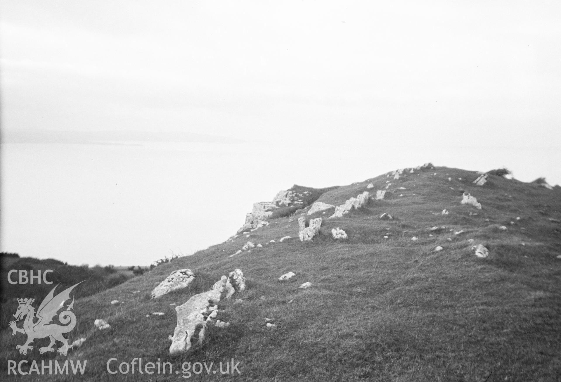 Digital copy of a nitrate negative showing Din Sylwy camp.