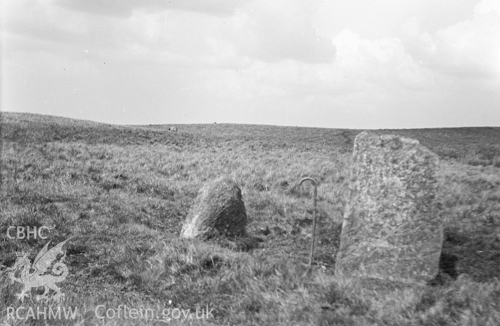 Digital copy of a nitrate negative showing Careg-Wiber Earthbank.