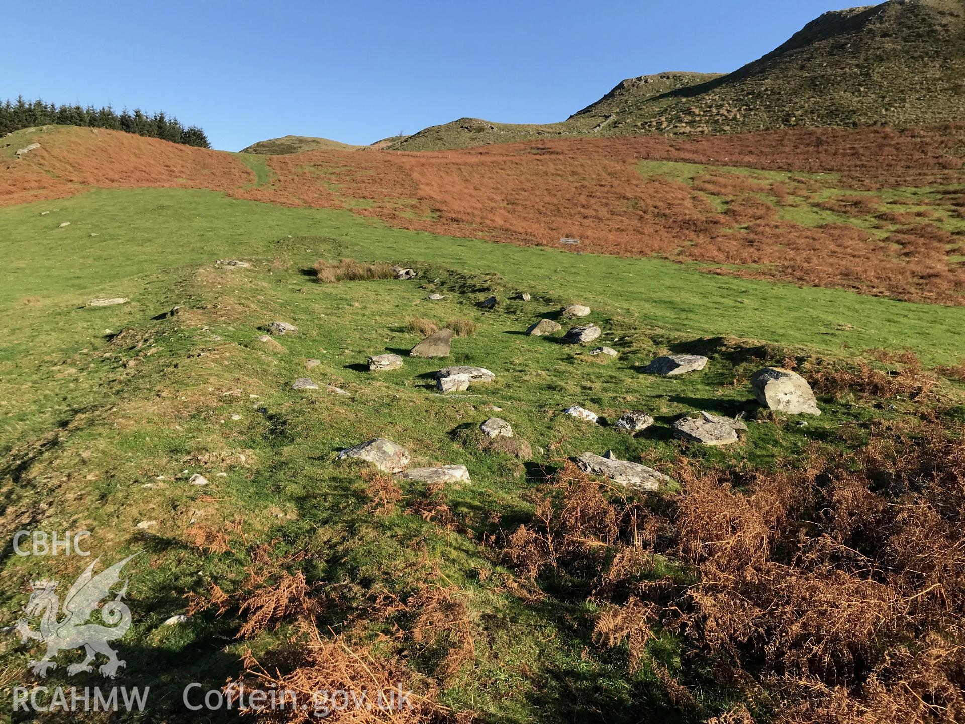 Detailed view of sheepcote at Troed y Rhiw, Ystrad Fflur. Colour photograph taken by Paul R. Davis on 18th November 2018.