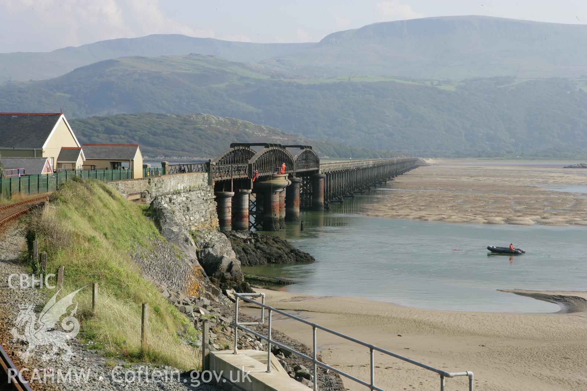 Photographic survey north-west end of Barmouth Railway Viaduct conducted on 19th September 2008.