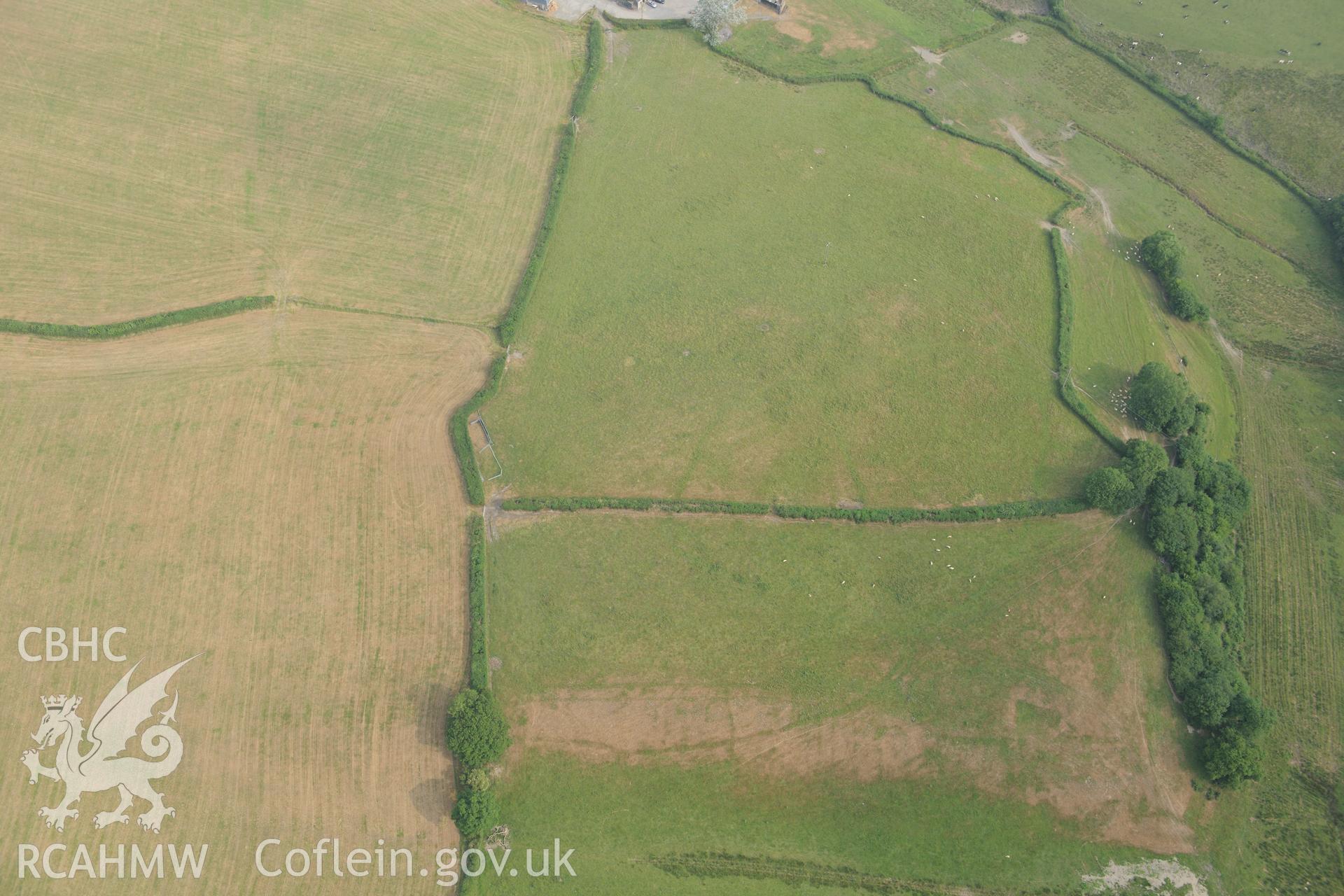 Royal Commission aerial photography of Blaen Lliwe recorded during drought conditions on 22nd July 2013.