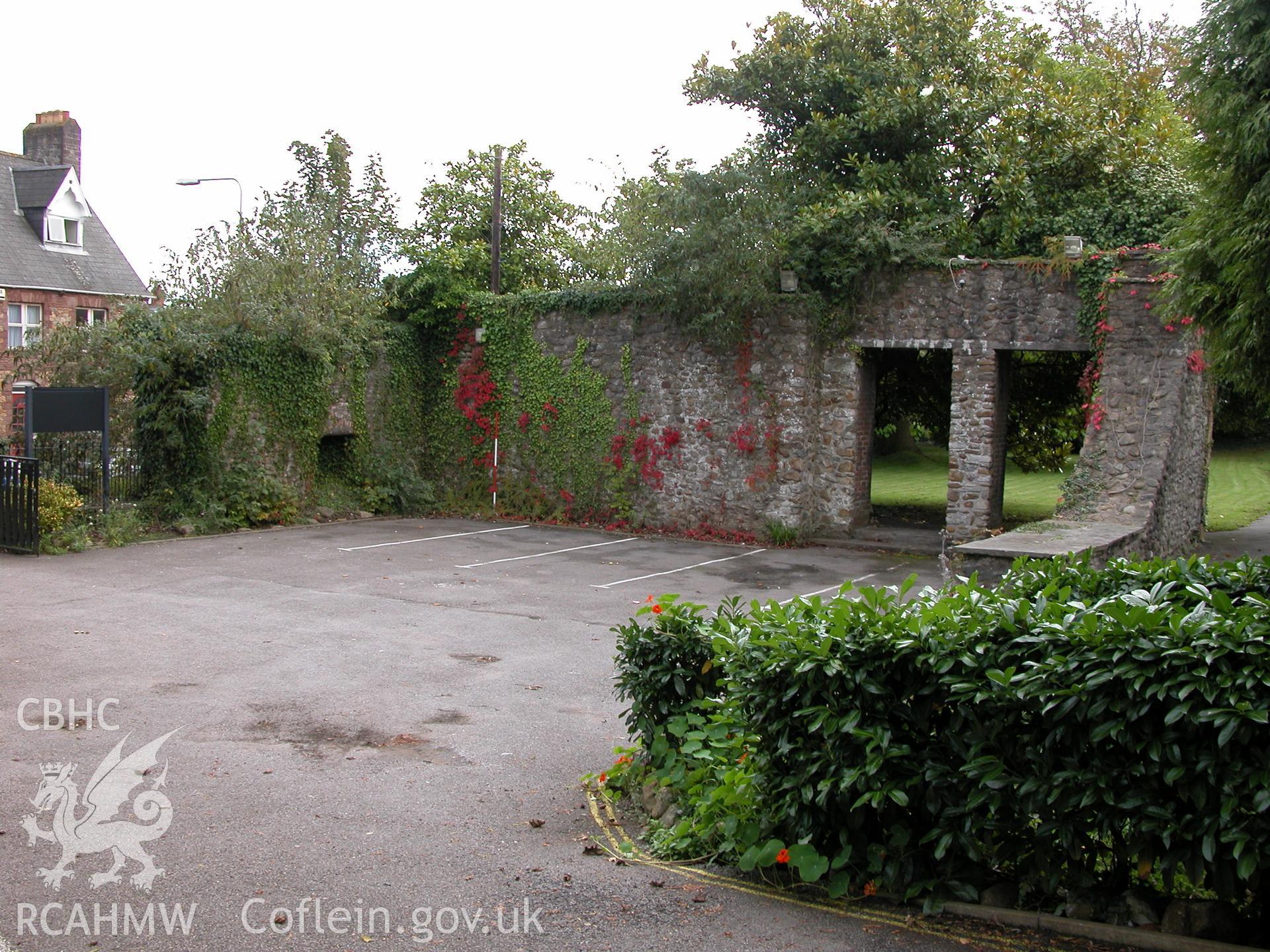 Digital image relating to archaeological desk-based assessment of Former Nursing Home and House, Llandaff, Glamorgan: looking south-east. CAP Report No. 338, Project No. 605.