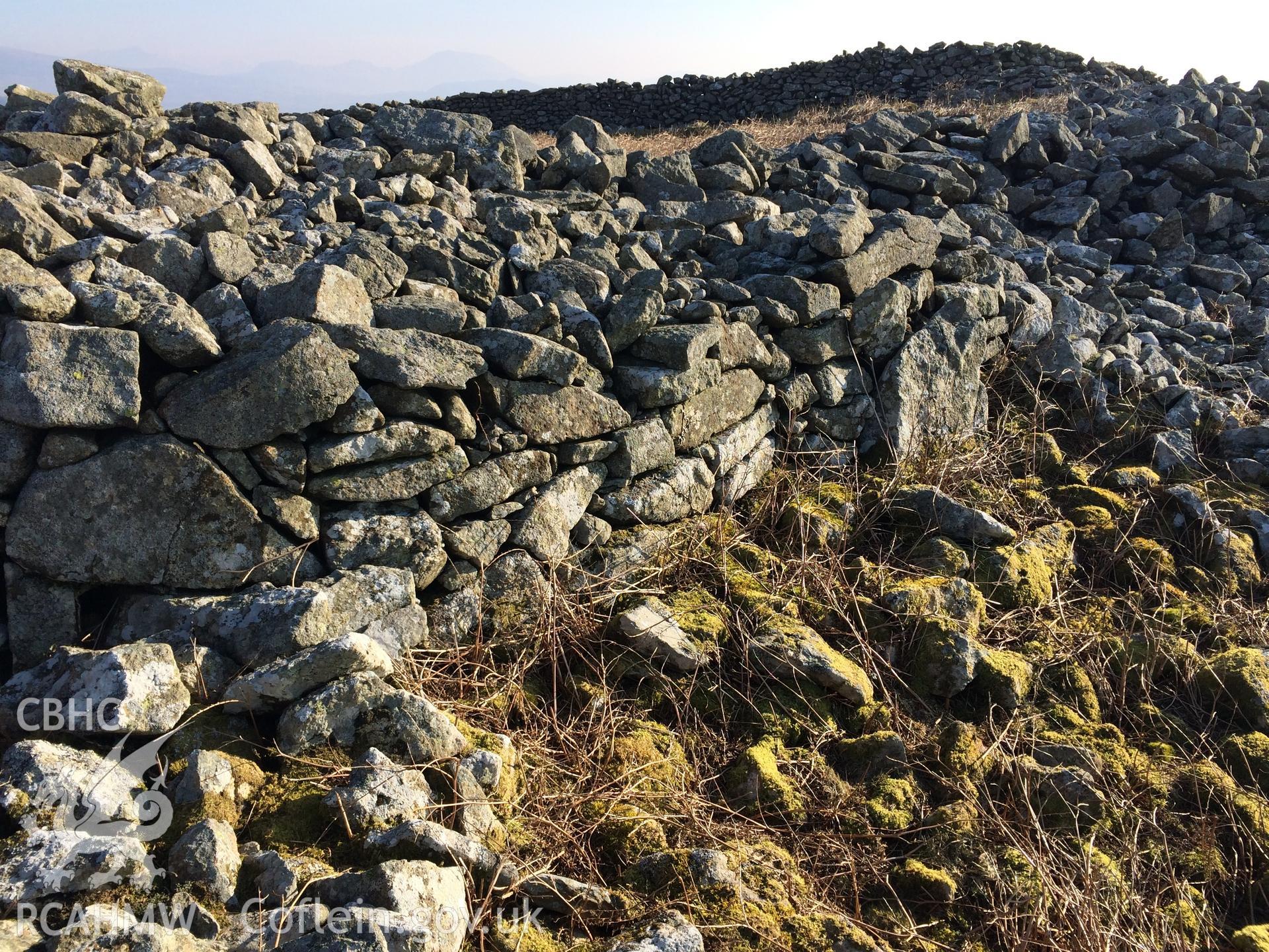 Photo showing view of Carn Pentyrch, taken by Paul R. Davis, February 2018.