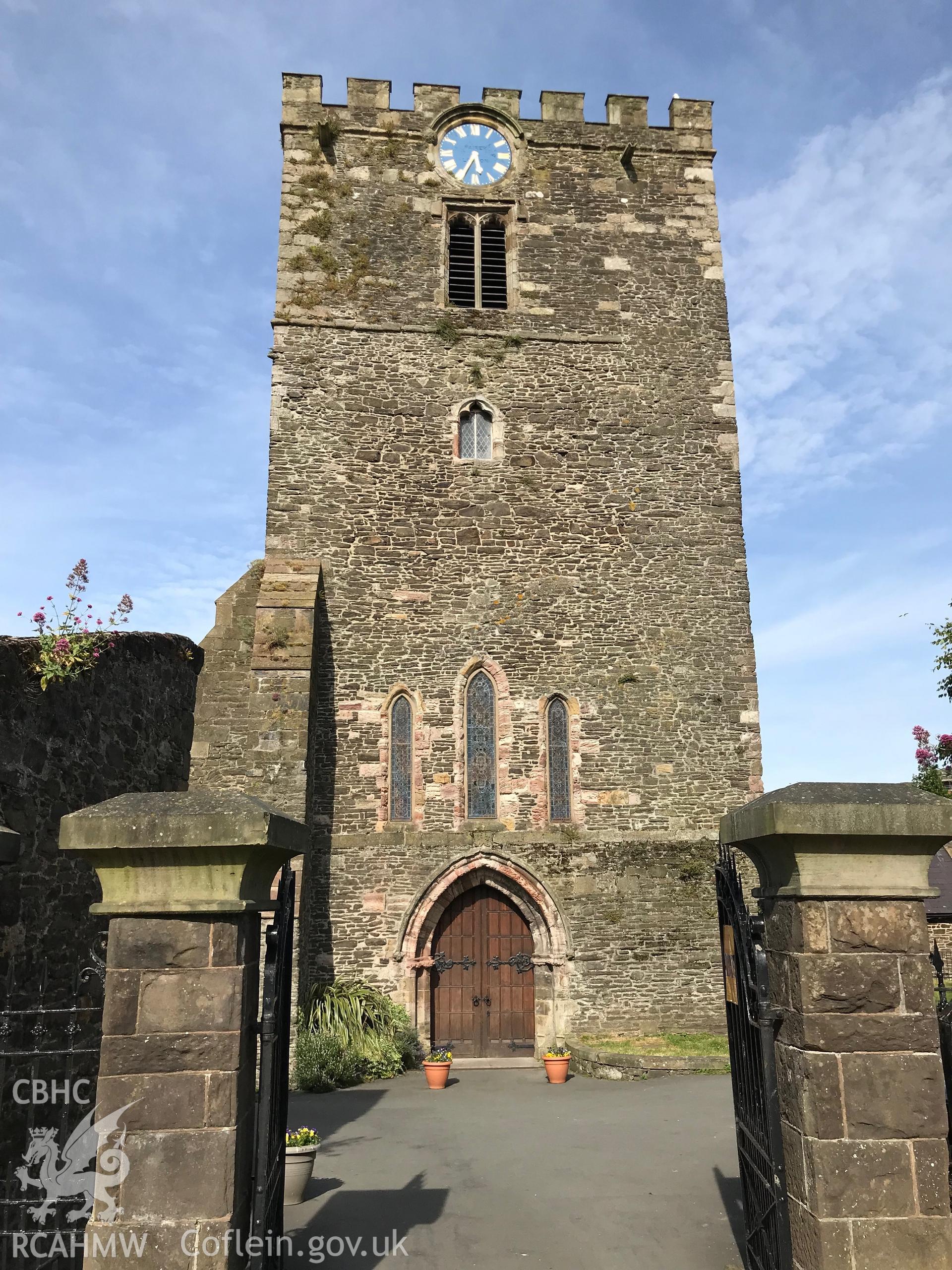 Colour photo showing exterior view of St. Mary and All Saints Church, Conwy, formerly Aberconwy Abbey, taken by Paul R. Davis, 23rd June 2018.