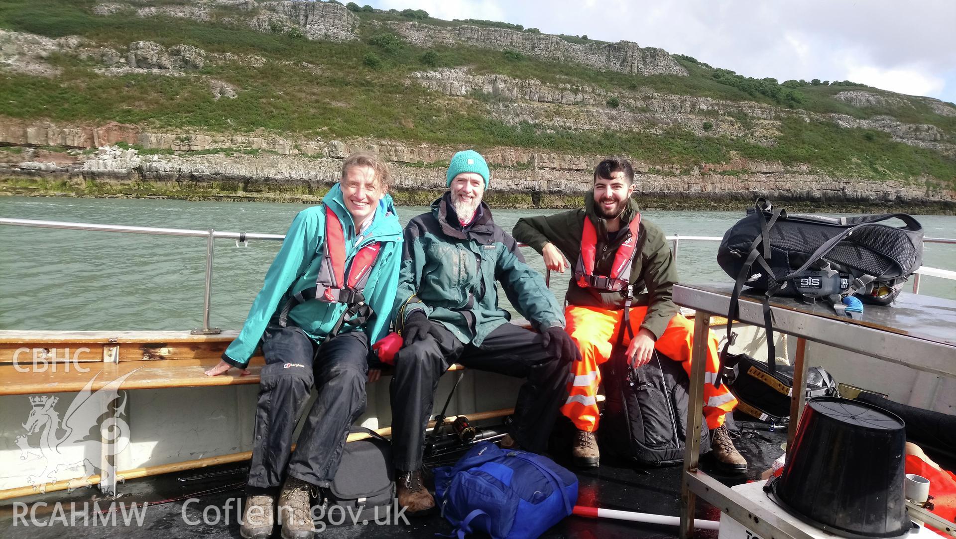 Investigator's photographic survey of Puffin Island or Ynys Seiriol for the CHERISH Project. ? Crown: CHERISH PROJECT 2018. Produced with EU funds through the Ireland Wales Co-operation Programme 2014-2020. All material made freely available through the Open Government Licence.