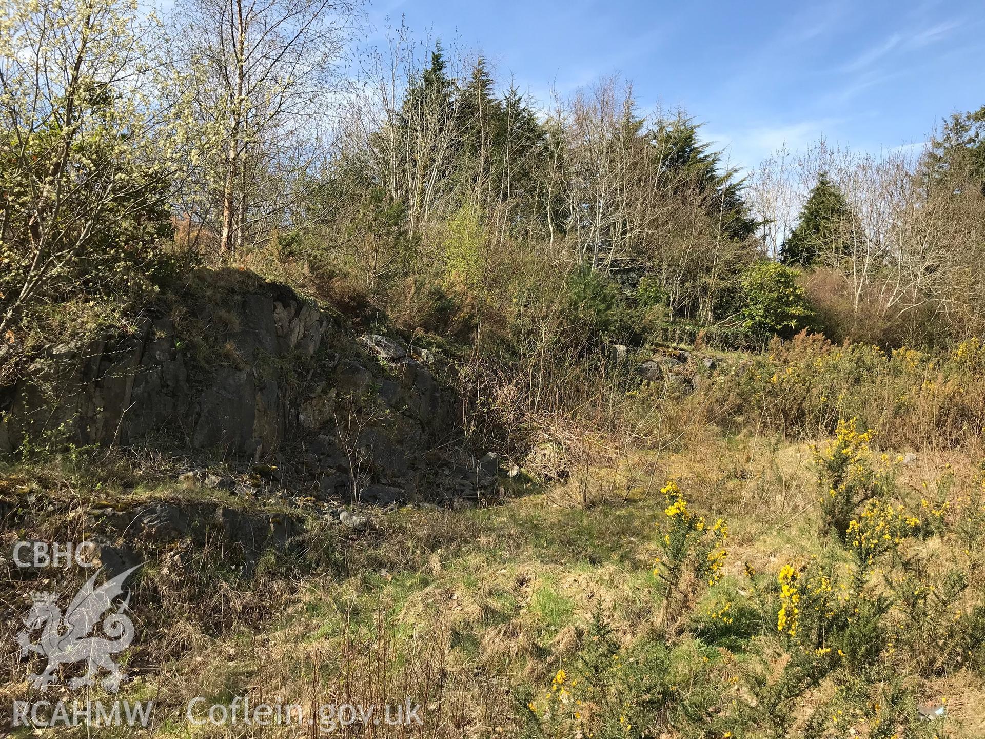 Colour photo showing view of Pont-y-Twr, Llandygai, taken by Paul R. Davis, 2018.