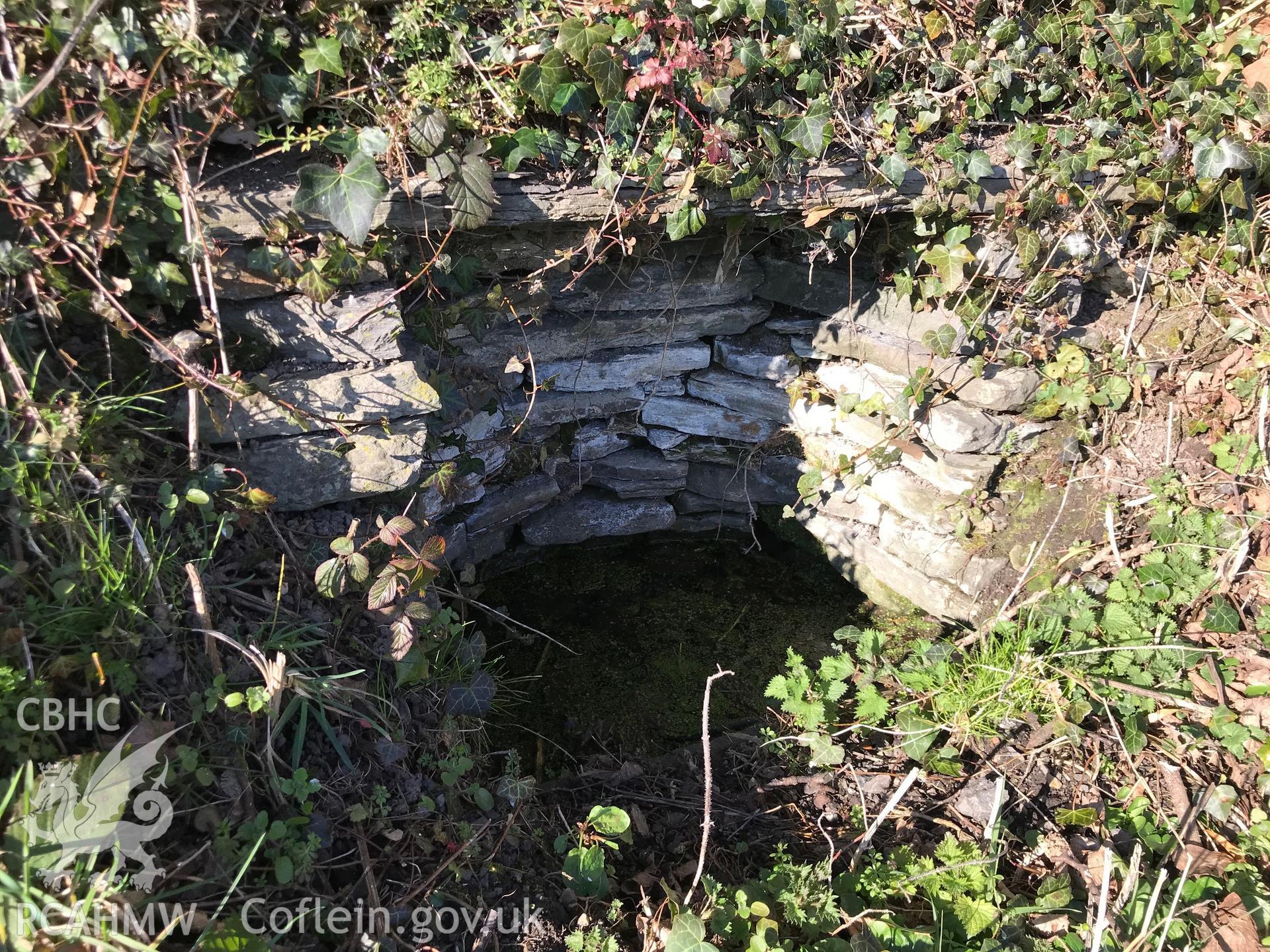 Digital colour photograph of well in the centre of the village of Kinnerton, Old Radnor, taken by Paul R. Davis on 25th February 2019.