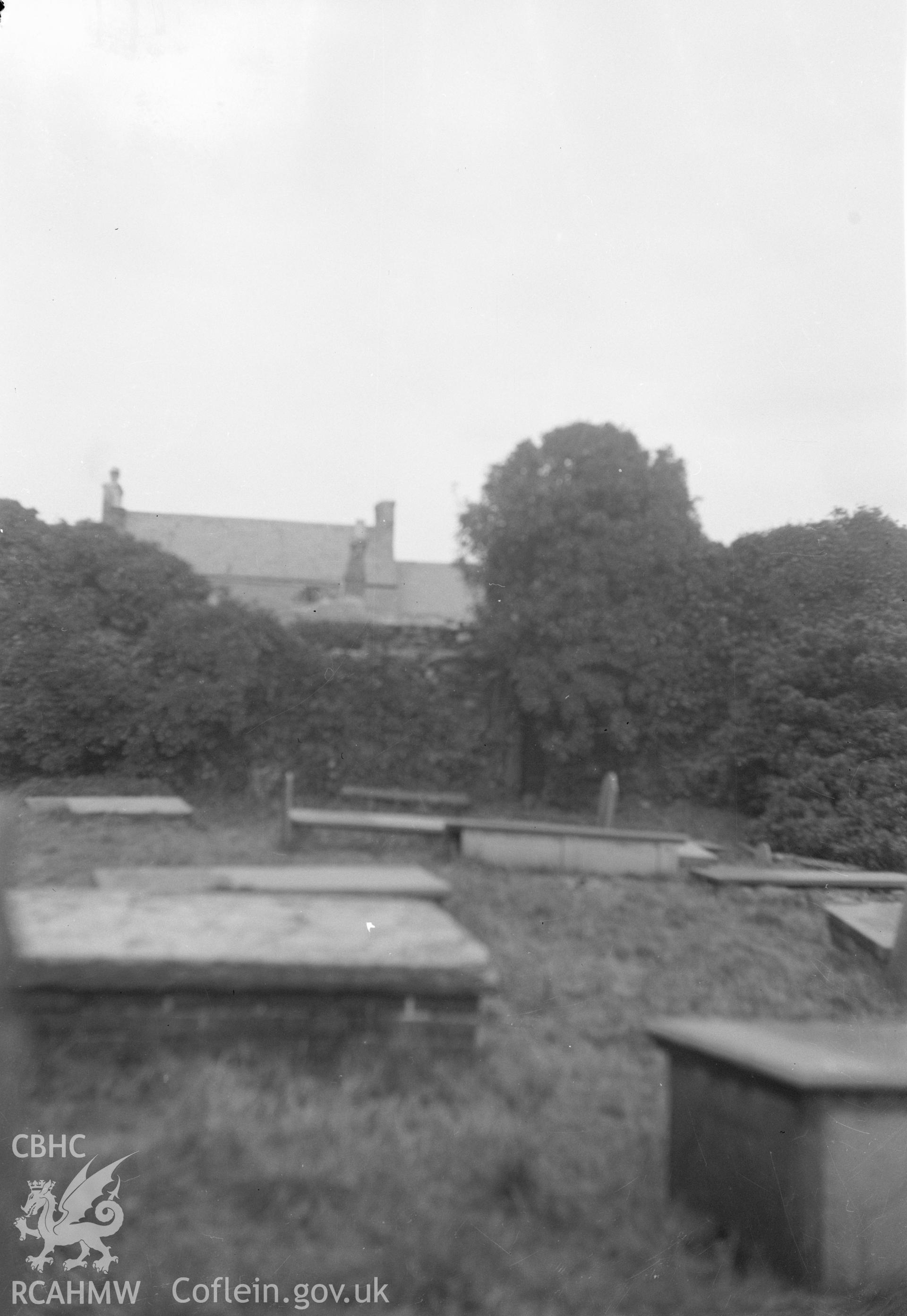 Digital copy of a nitrate negative showing view of Caer Gybi.