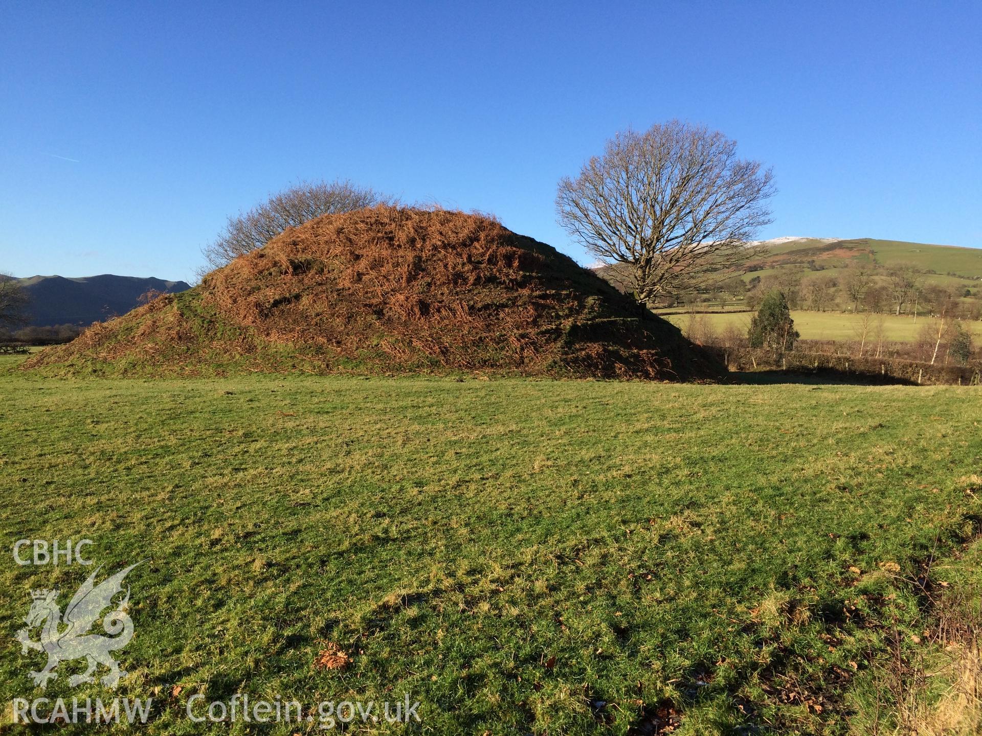 Photo showing Cefn Coch, taken by Paul R. Davis, January 2018.