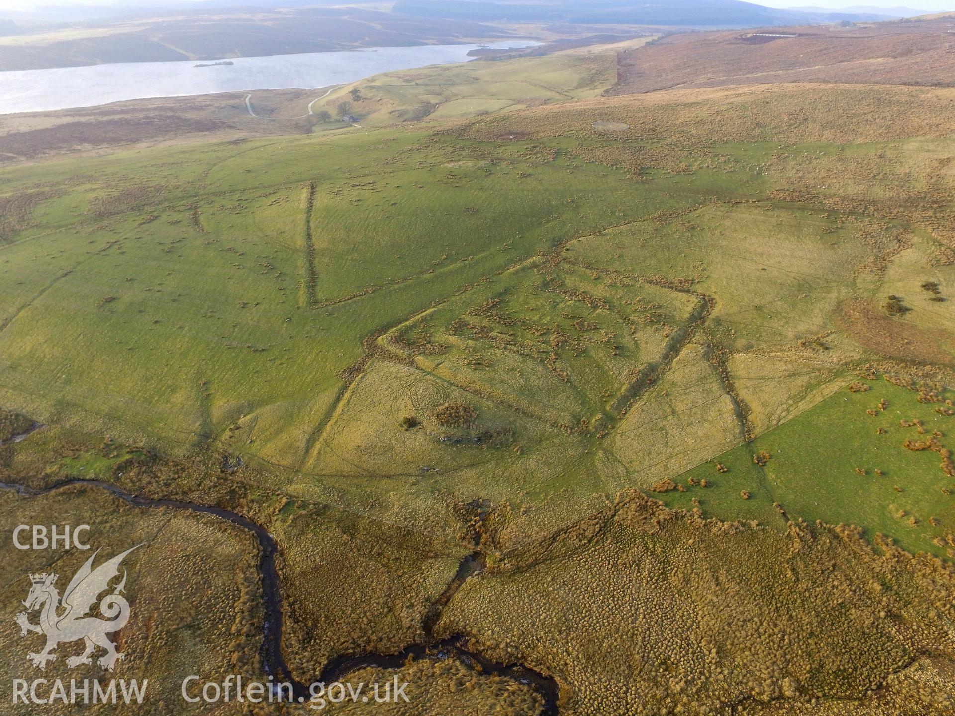 Colour photograph showing view of Hen Ddinbych, taken by Paul R. Davis, 6th March 2018.