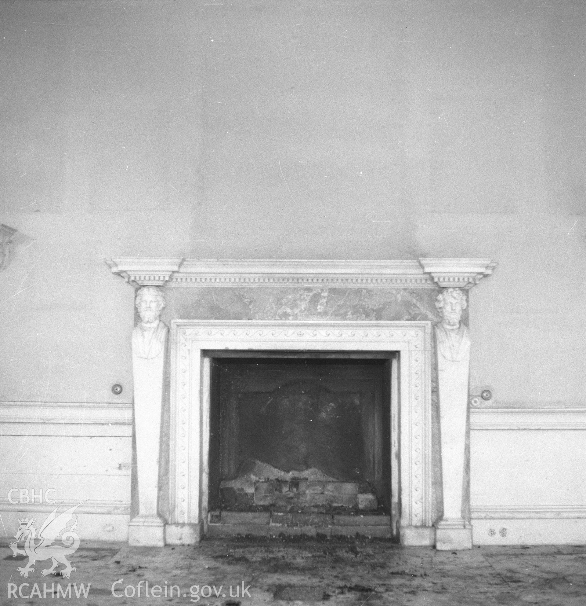 Digital copy of a black and white negative showing Coldbrook House, Abergavenny, June 1954.