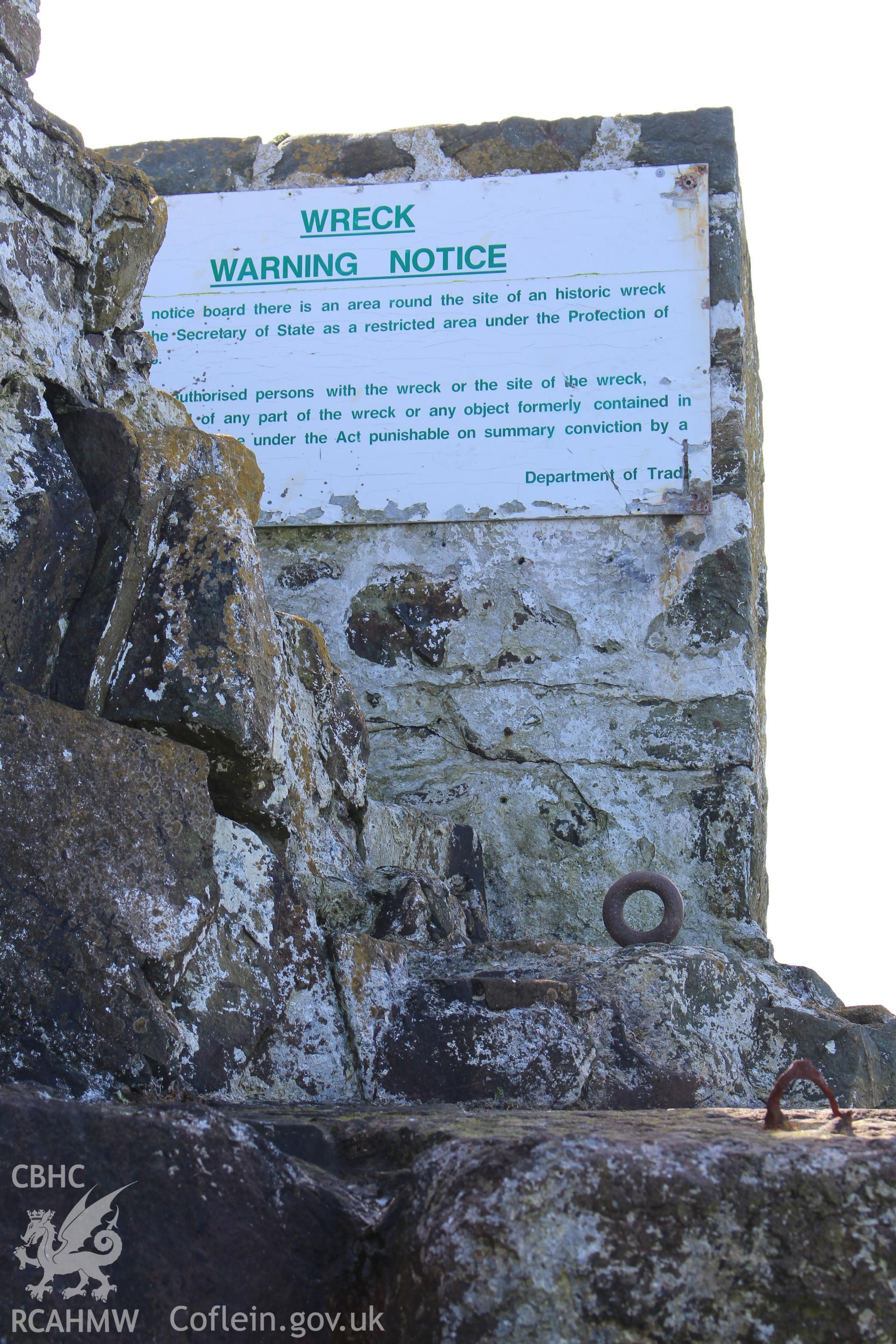 Skerries Jetty (south). Investigator's photographic survey for the CHERISH Project. ? Crown: CHERISH PROJECT 2018. Produced with EU funds through the Ireland Wales Co-operation Programme 2014-2020. All material made freely available through the Open Government Licence.