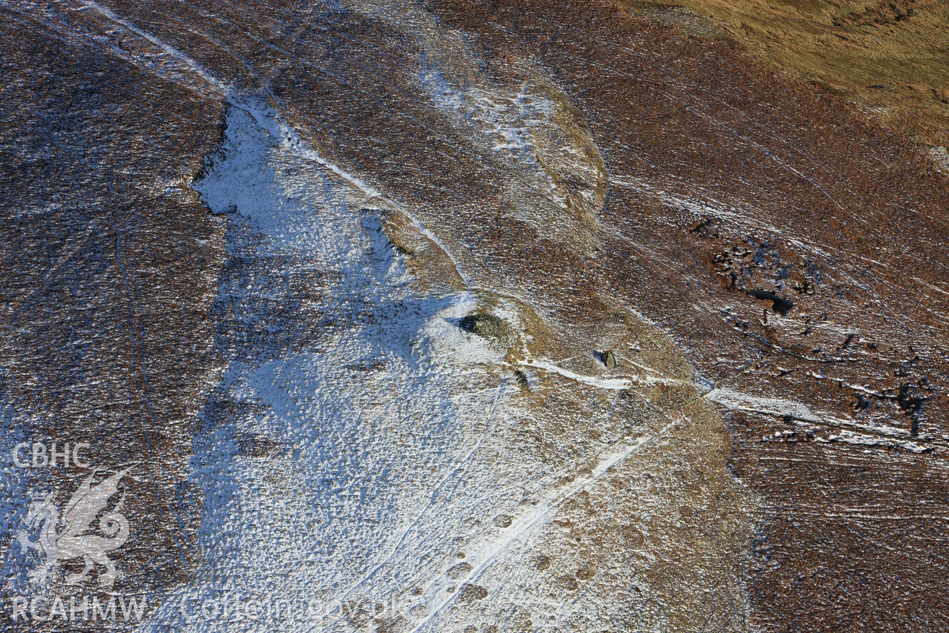 RCAHMW colour oblique photograph of Cader Bronwen round barrow. Taken by Toby Driver on 08/02/2011.