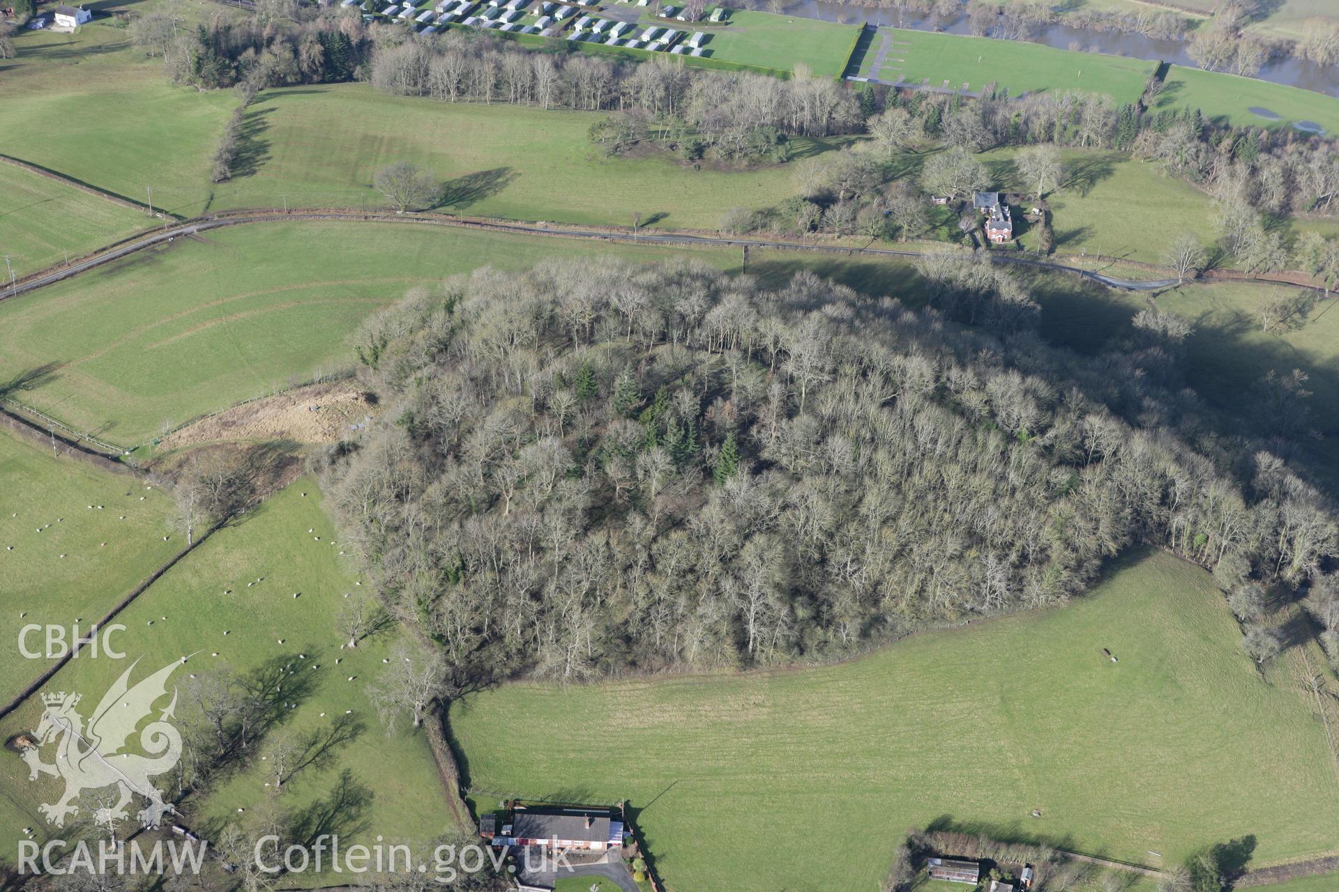 RCAHMW colour oblique photograph of Bryn Mawr Camp. Taken by Toby Driver on 08/02/2011.