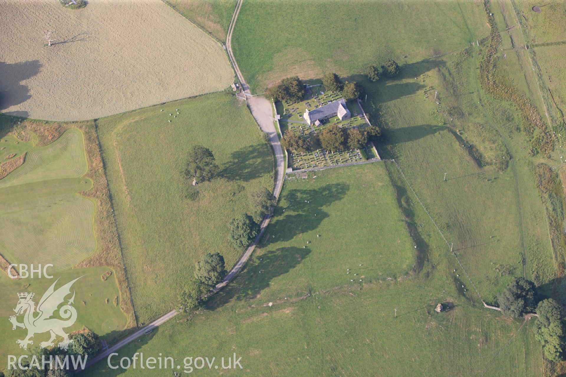 RCAHMW colour oblique photograph of Canovium Roman Fort. Taken by Toby Driver and Oliver Davies on 27/07/2011.