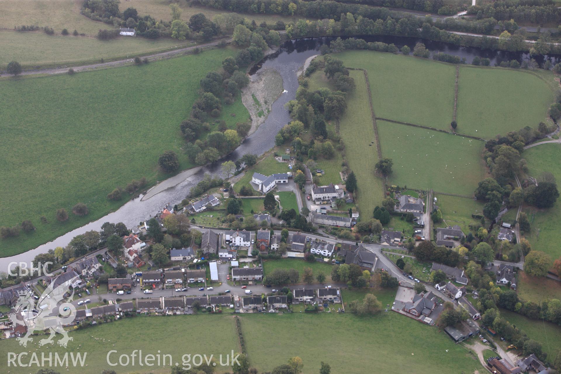 RCAHMW colour oblique photograph of Carrog. Taken by Toby Driver on 04/10/2011.