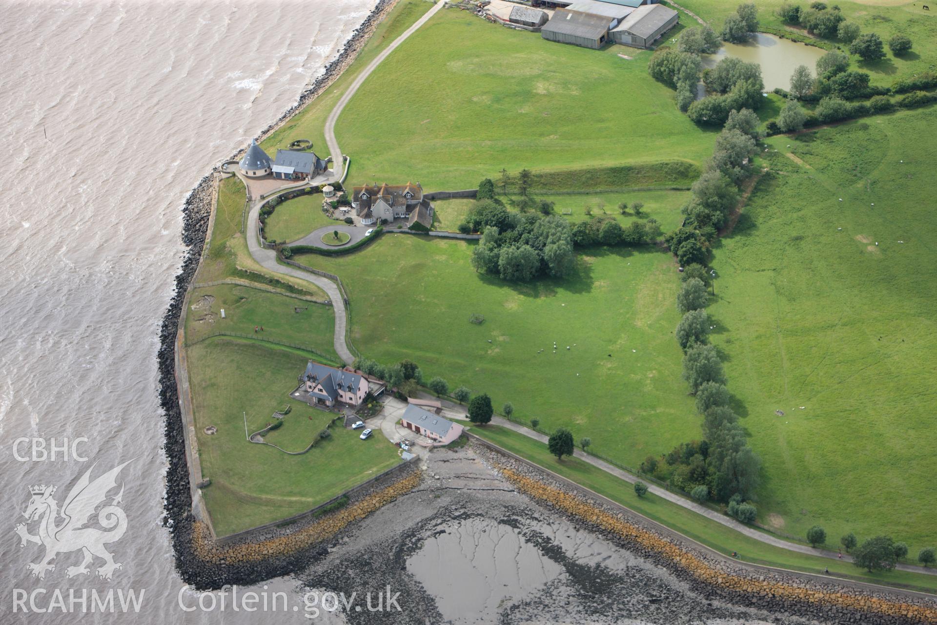 RCAHMW colour oblique photograph of Goldcliff priory. Taken by Toby Driver on 13/06/2011.