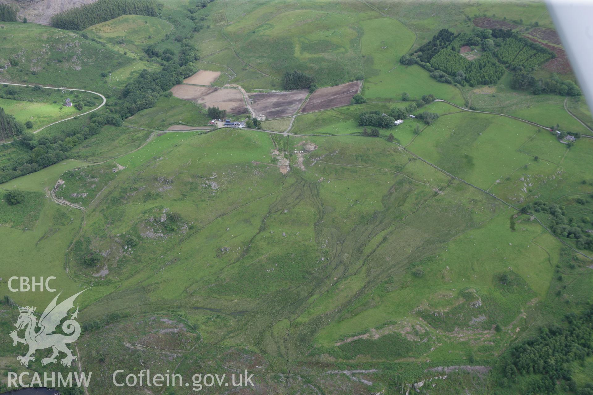 RCAHMW colour oblique photograph of Rabbit warren, Pontrhydygroes. Taken by Toby Driver and Oliver Davies on 28/06/2011.