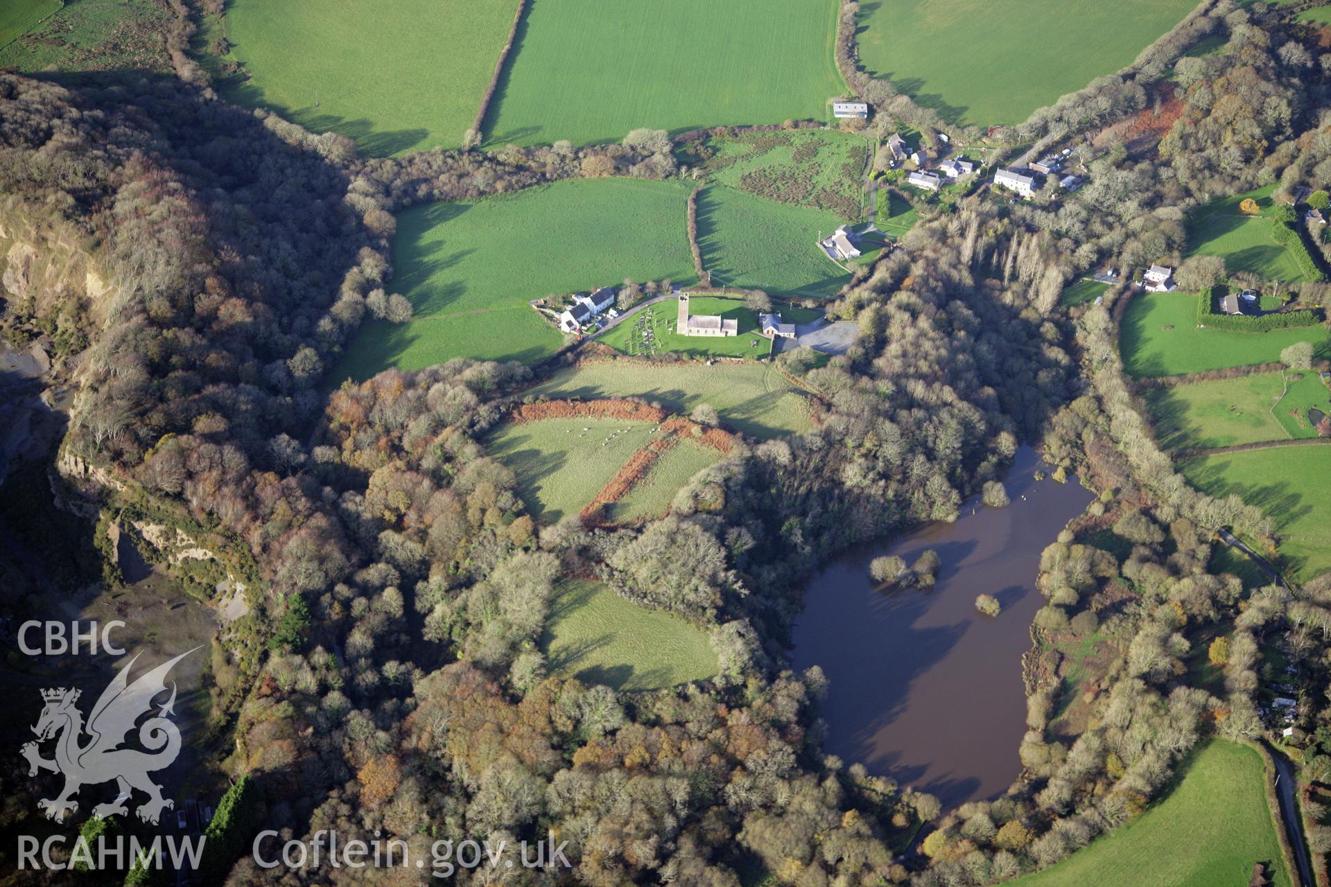 RCAHMW colour oblique photograph of Walwyn's Castle, viewed from the north. Taken by O. Davies & T. Driver on 22/11/2013.