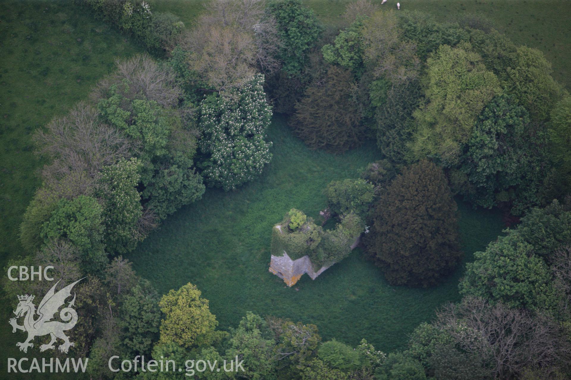 RCAHMW colour oblique photograph of St Michael's Church. Taken by Toby Driver and Oliver Davies on 04/05/2011.