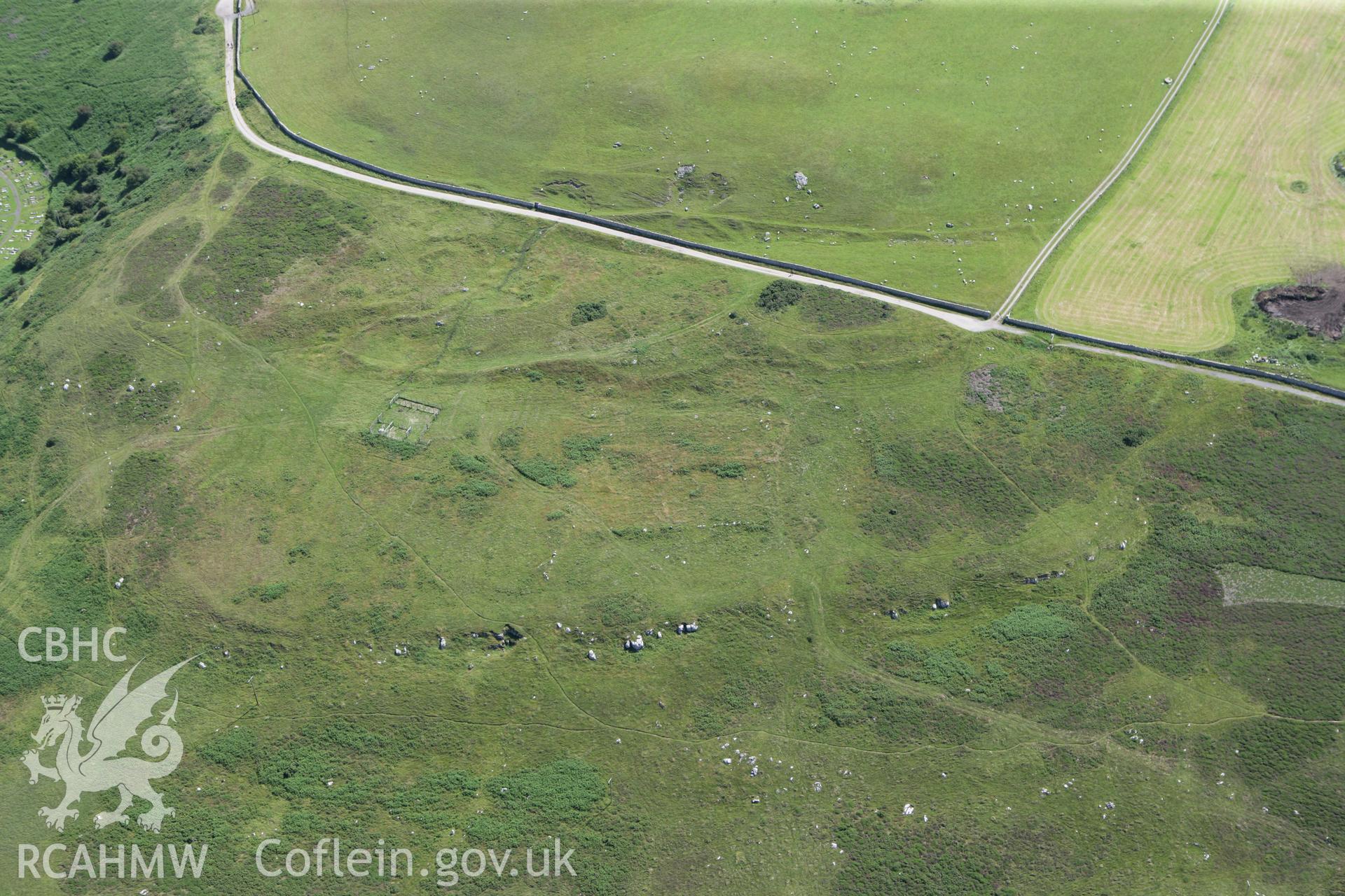 RCAHMW colour oblique photograph of Hwylfa'r Ceirw, deserted rural settlement. Taken by Toby Driver on 20/07/2011.