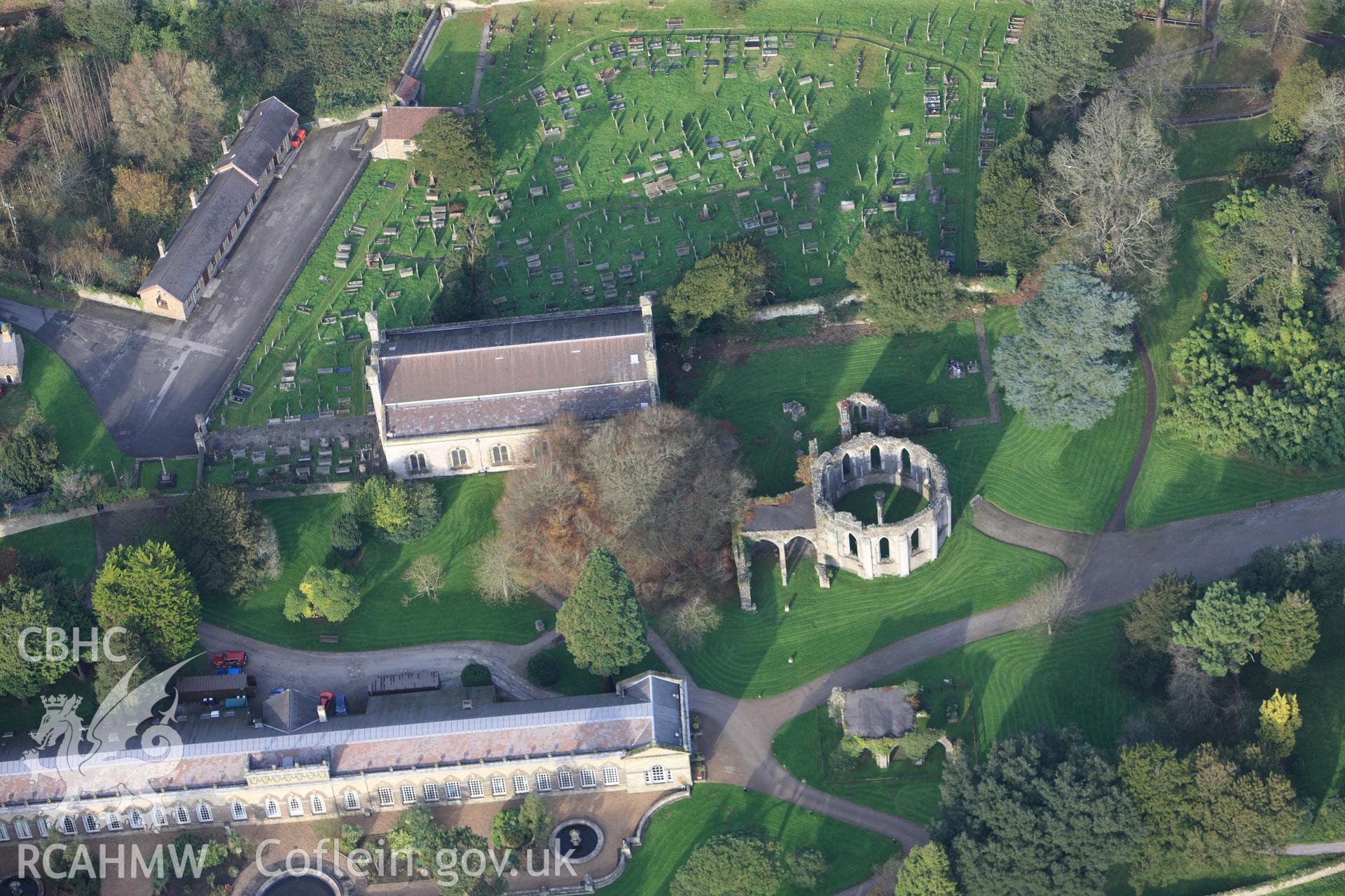 RCAHMW colour oblique photograph of Margram Abbey. Taken by Toby Driver on 17/11/2011.