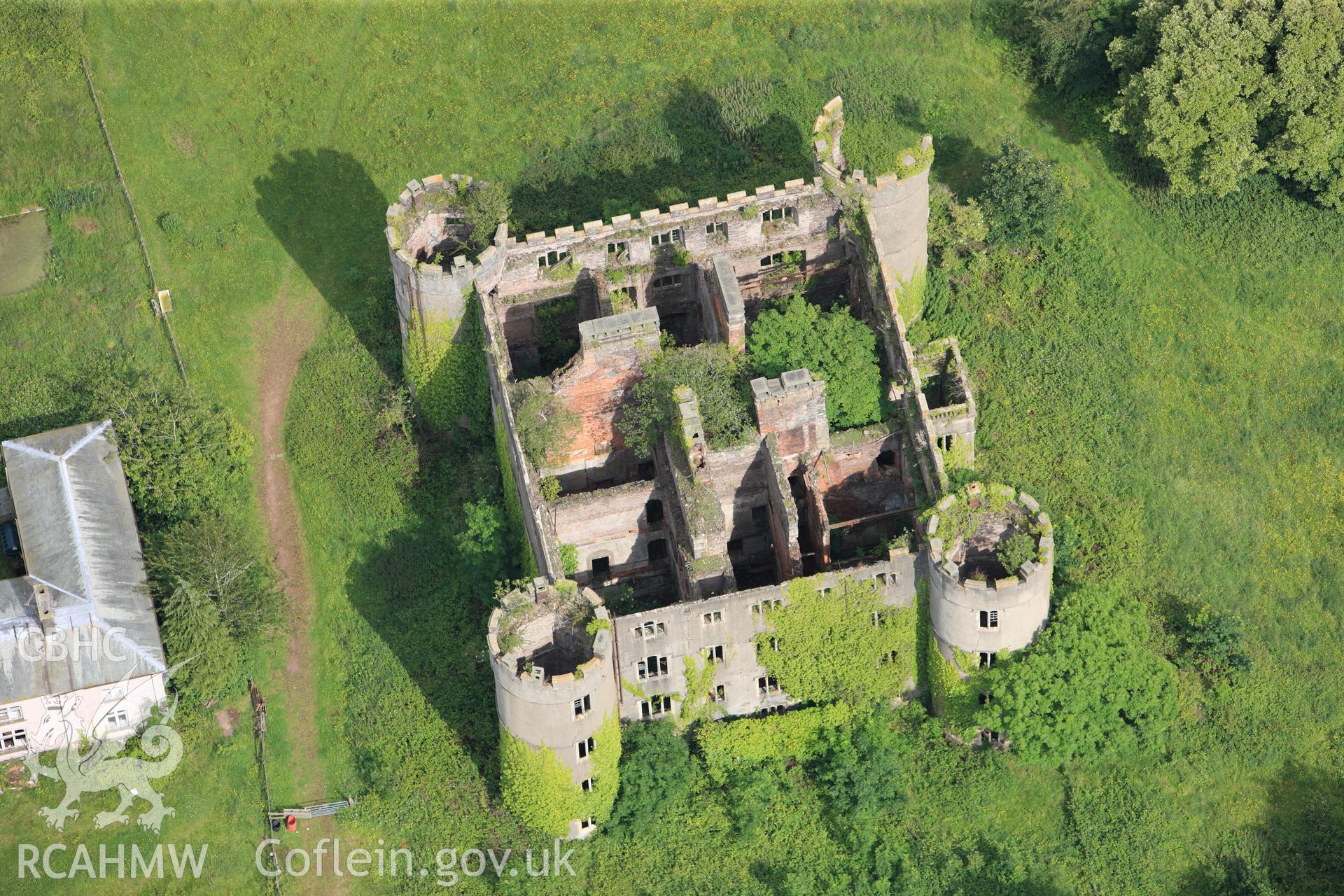 RCAHMW colour oblique photograph of Ruperra Castle. Taken by Toby Driver on 13/06/2011.