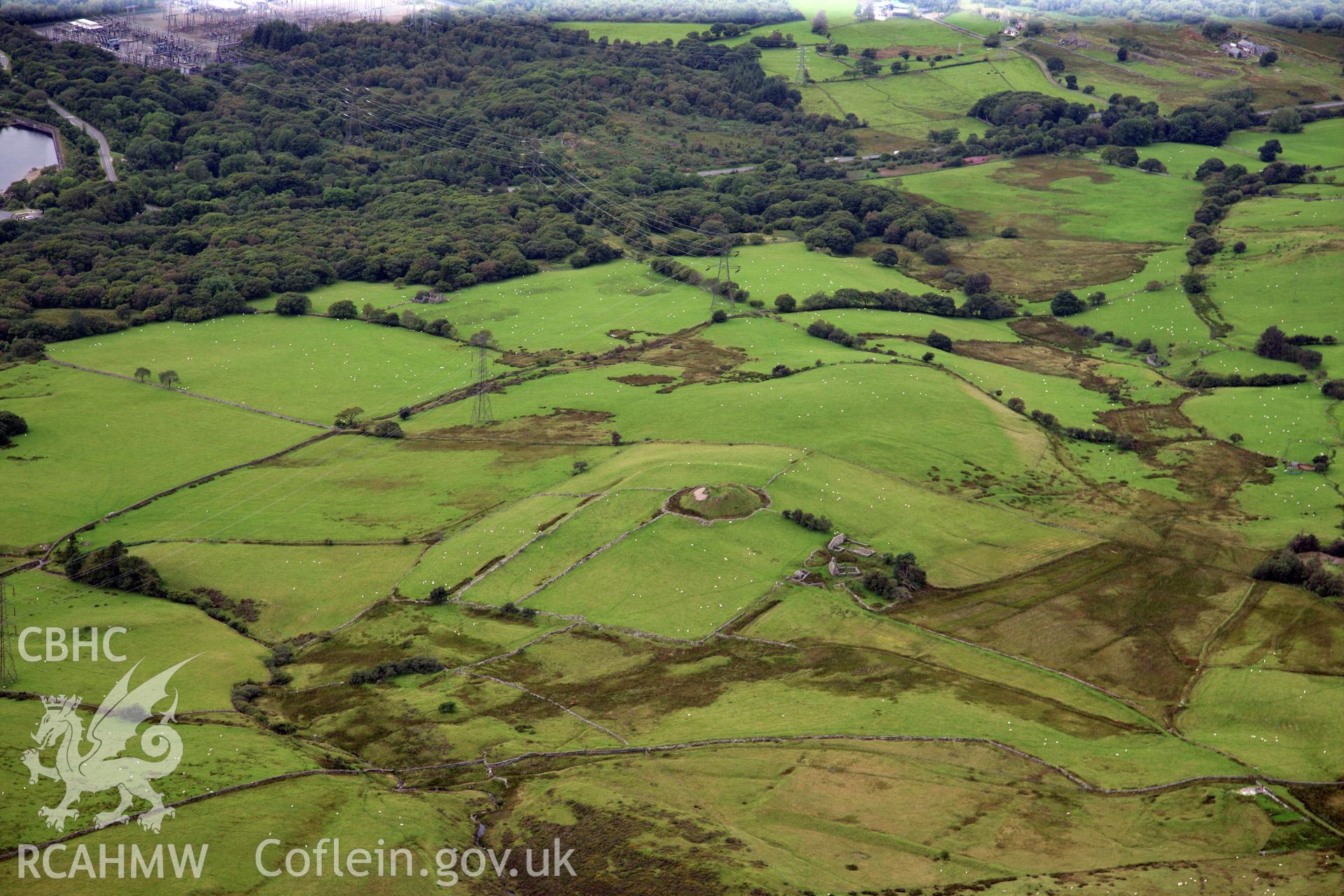 RCAHMW colour oblique photograph of Tomen-y-Mur. Taken by Toby Driver on 17/08/2011.