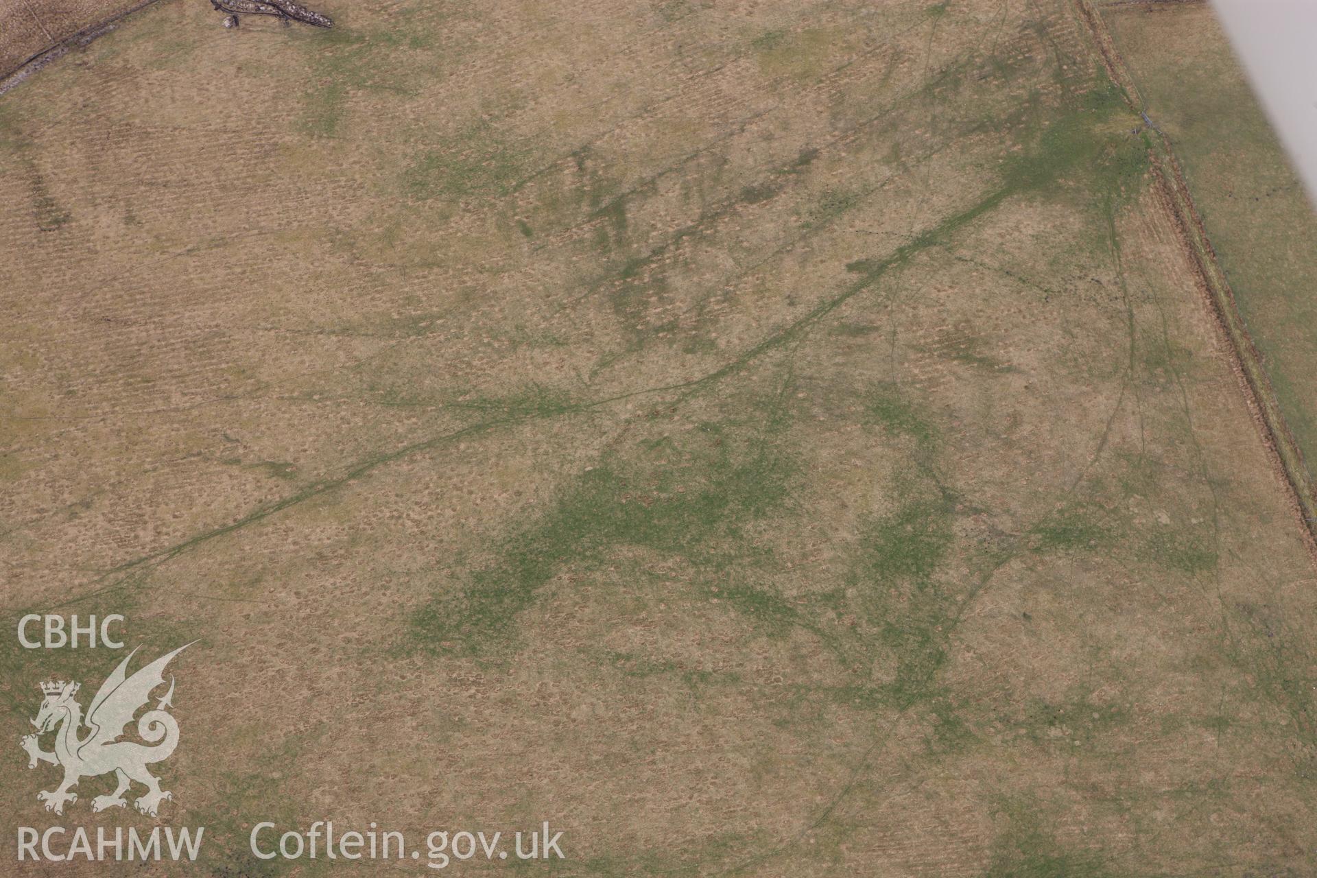 RCAHMW colour oblique photograph of 	Y Capel Stone Circle. Taken by Toby Driver on 22/03/2011.