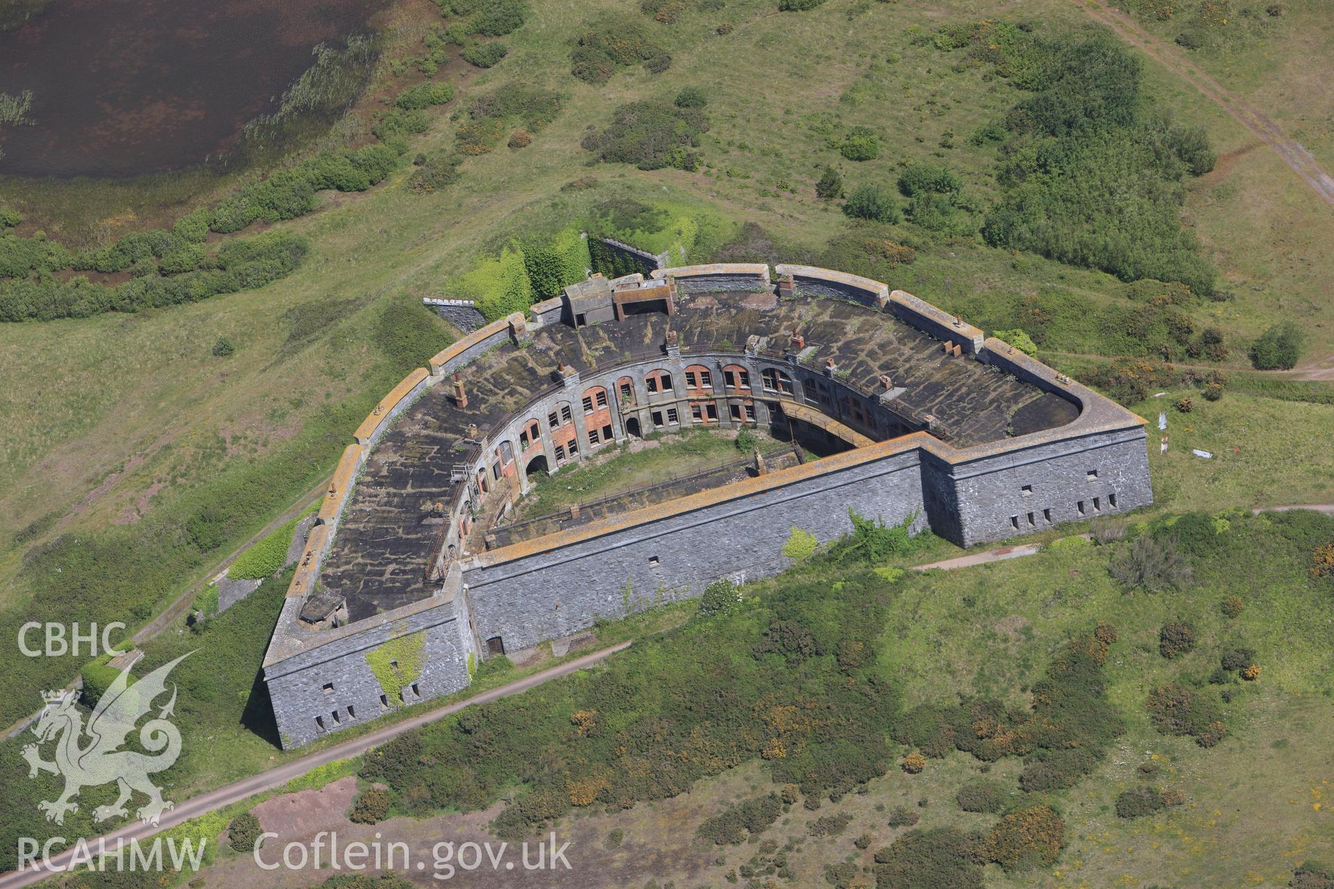 RCAHMW colour oblique photograph of South Hook Fort. Taken by Toby Driver on 24/05/2011.