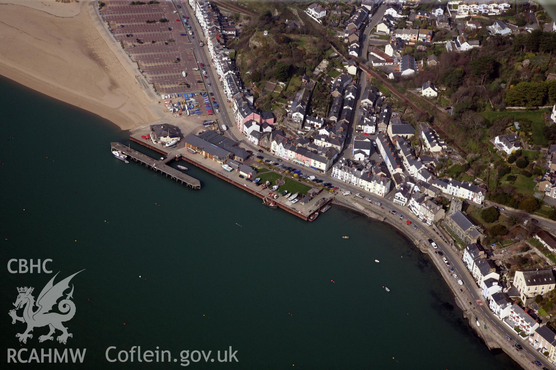 RCAHMW colour oblique photograph of Aberdovey. Taken by Toby Driver on 25/03/2011.