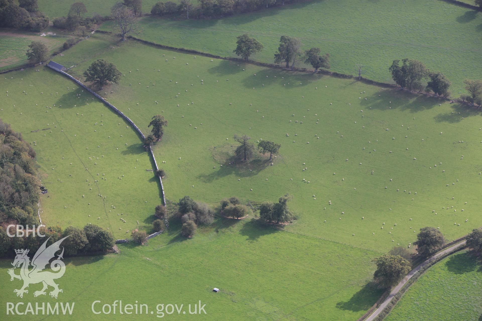 RCAHMW colour oblique photograph of Plas Heaton, Barrow. Taken by Toby Driver on 04/10/2011.