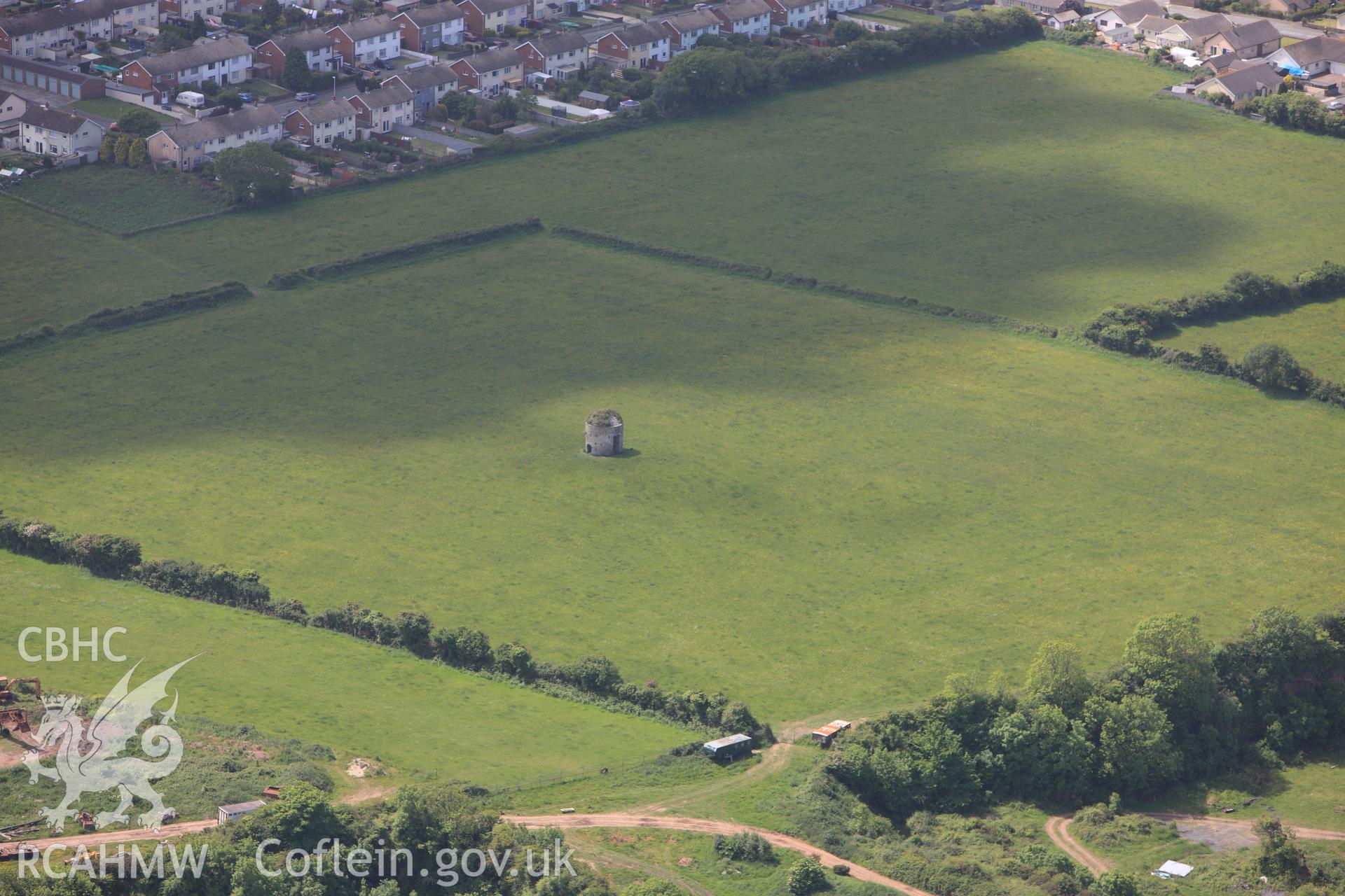 RCAHMW colour oblique photograph of Old pigeon house, Monkton. Taken by Toby Driver on 24/05/2011.