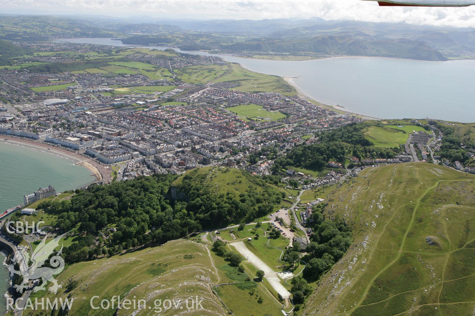 RCAHMW colour oblique photograph of Pen y Dinas hillfort. Taken by Toby Driver on 20/07/2011.