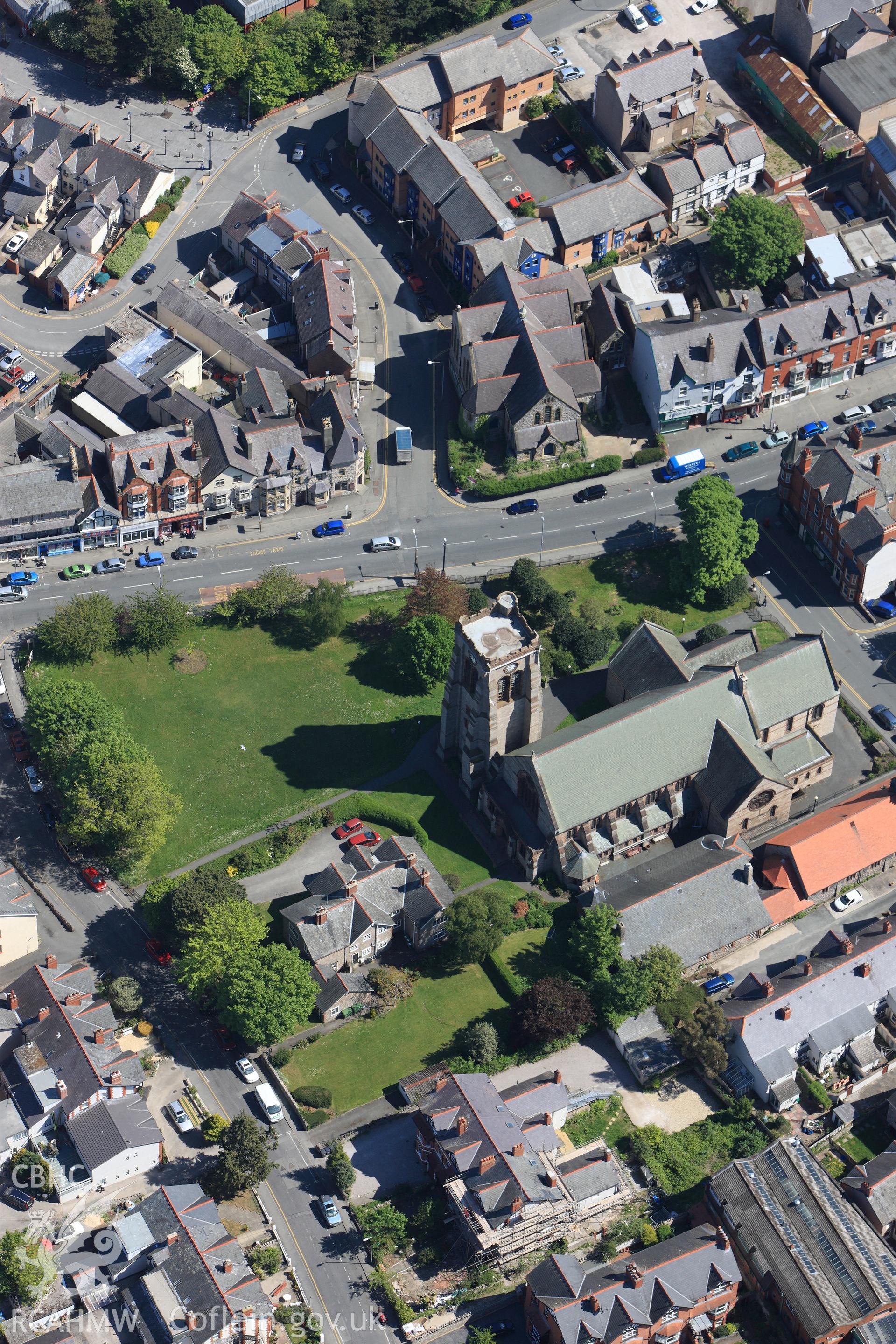 RCAHMW colour oblique photograph of St Paul's Church, Colwyn Bay. Taken by Toby Driver on 03/05/2011.