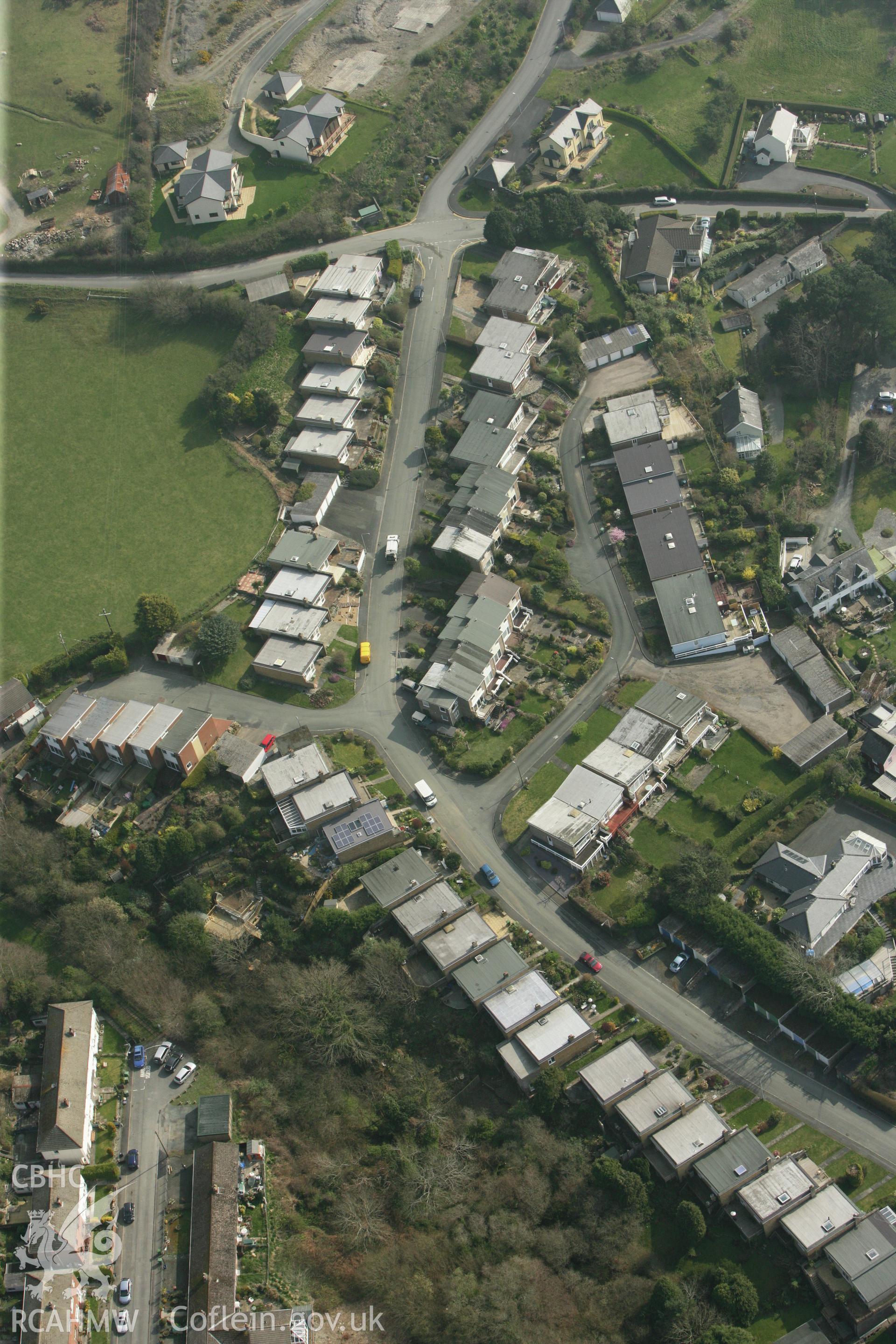 RCAHMW colour oblique photograph of Aberdovey. Taken by Toby Driver on 25/03/2011.