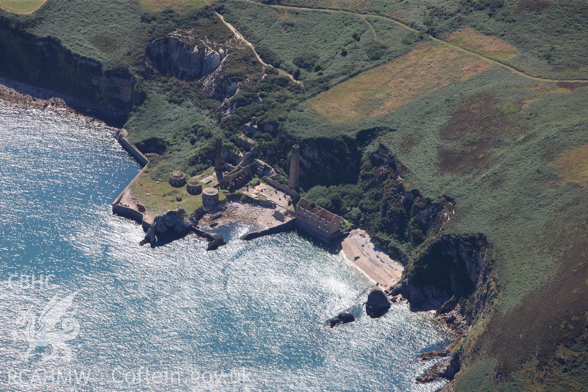 RCAHMW colour oblique photograph of Porthwen Brickworks. Taken by Toby Driver on 20/07/2011.