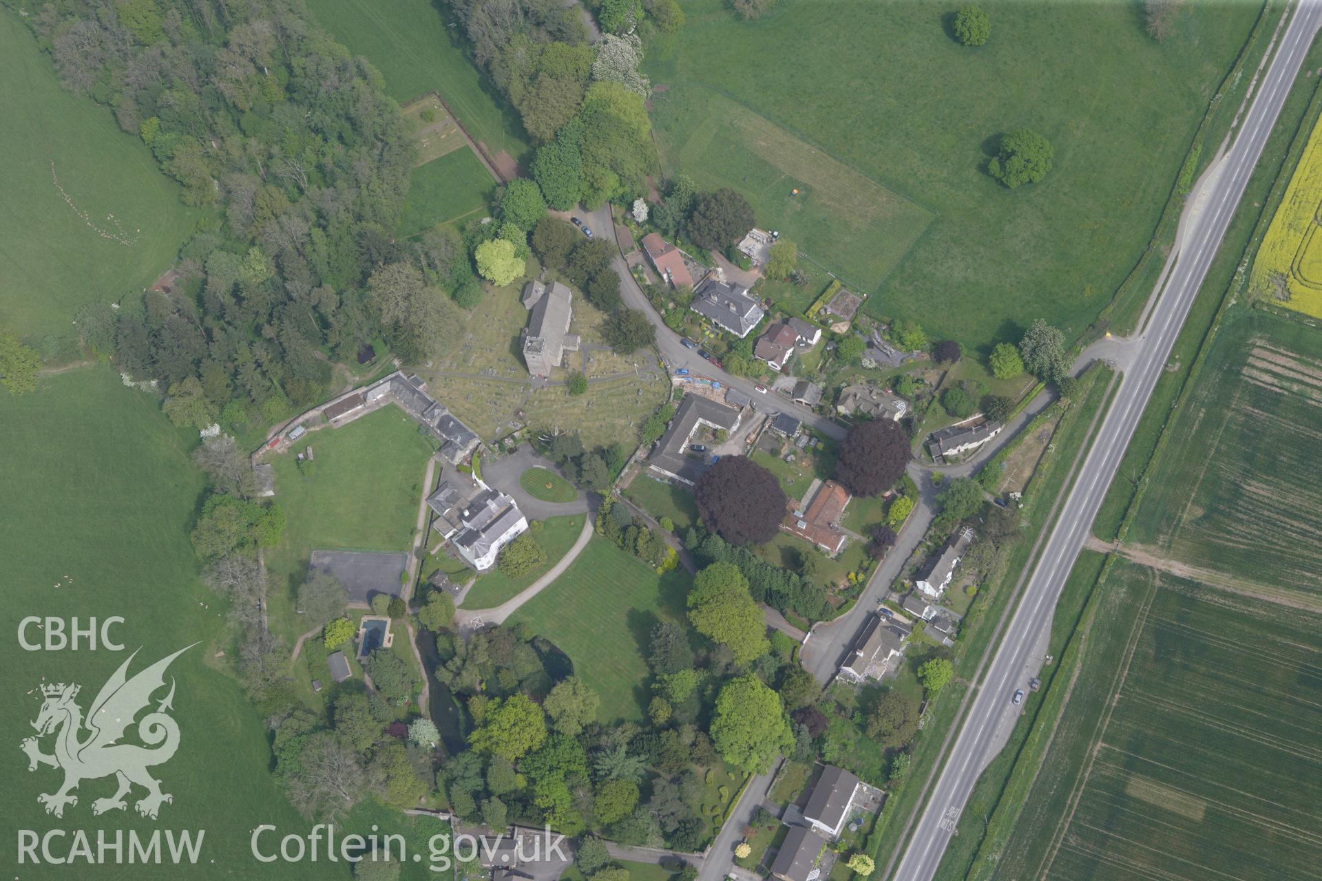 RCAHMW colour oblique photograph of Lower Machen. Taken by Toby Driver on 26/04/2011.