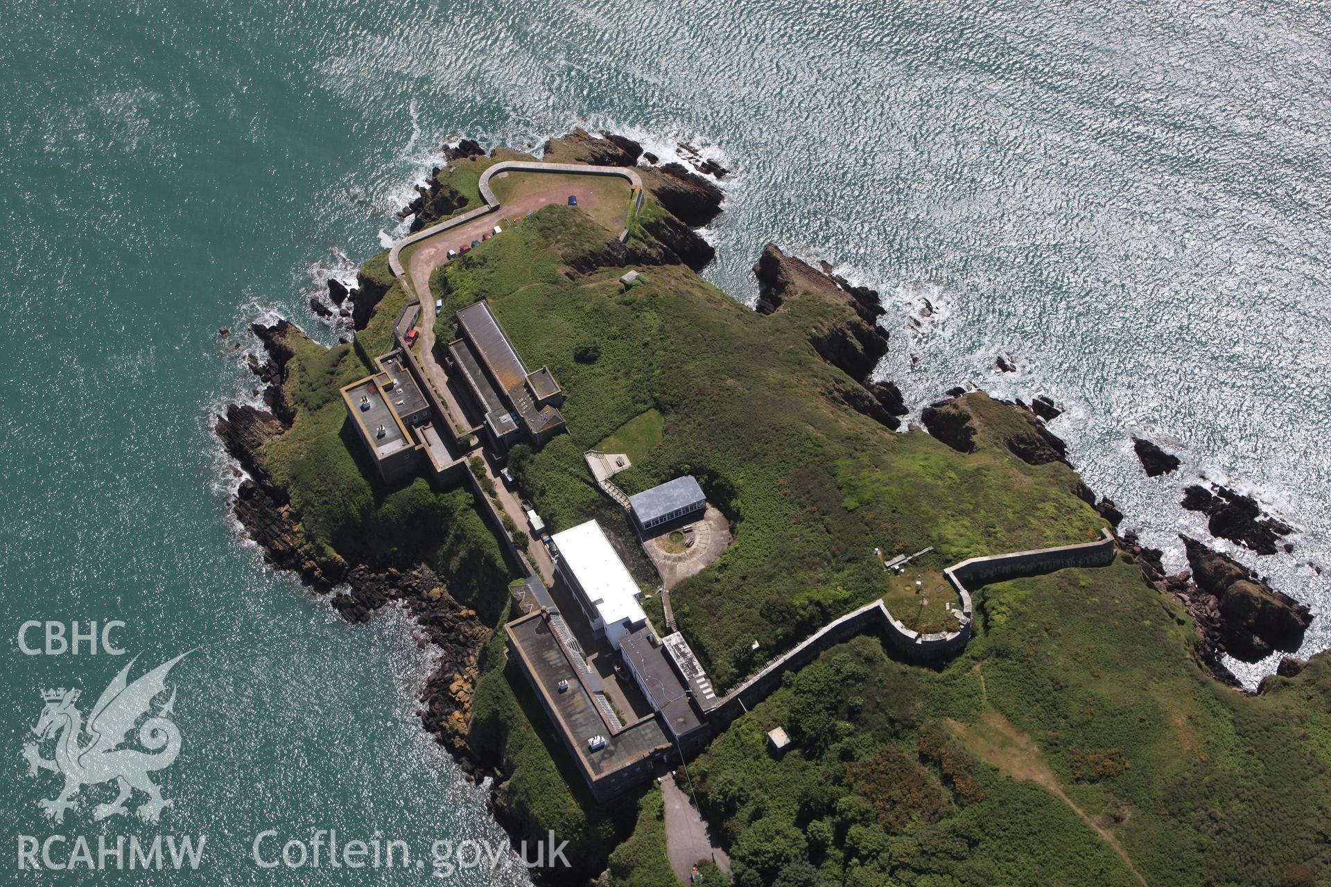 RCAHMW colour oblique photograph of Dale Point Fort. Taken by Toby Driver on 24/05/2011.