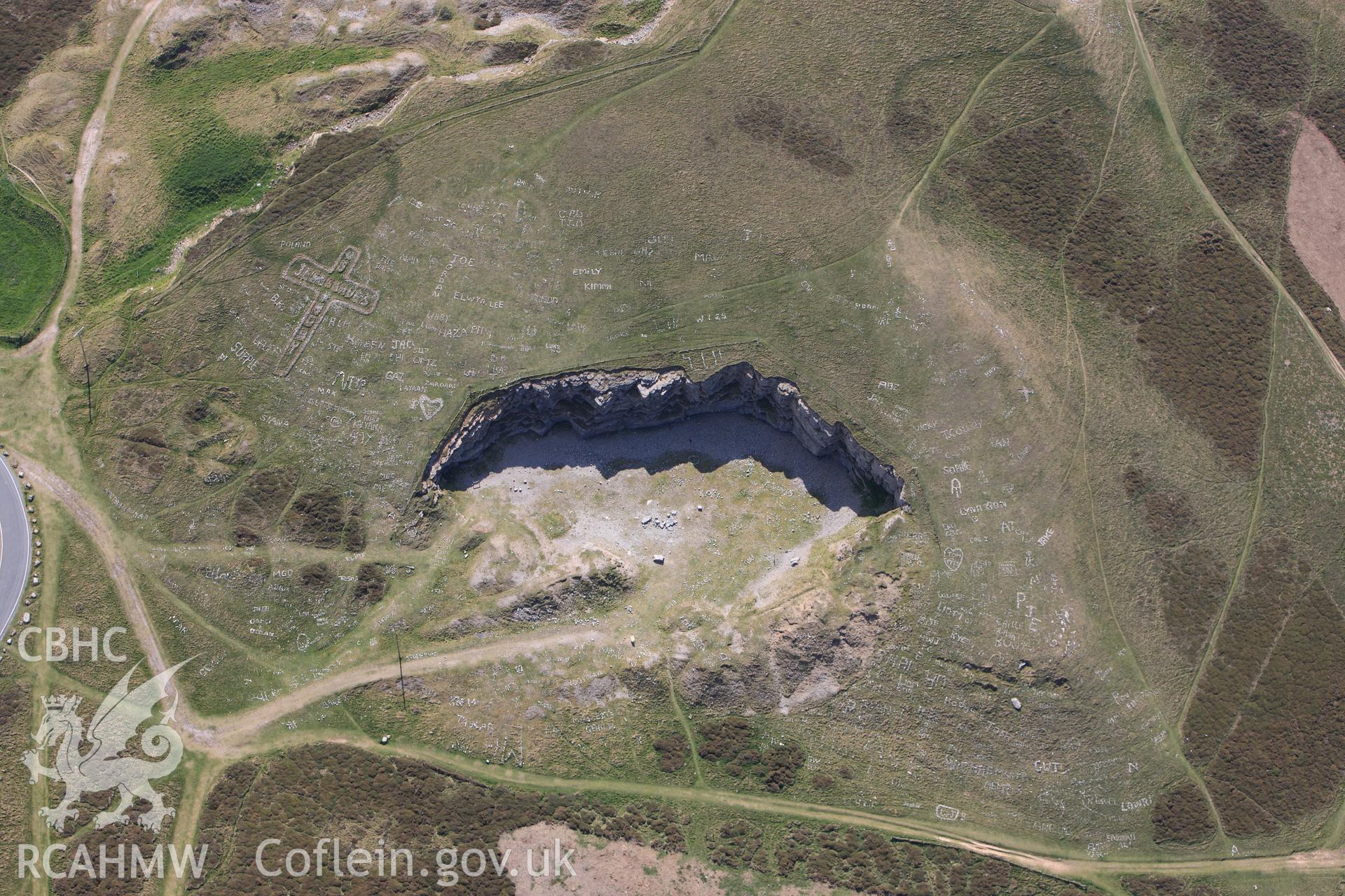 RCAHMW colour oblique photograph of Bishop's Quarry, Great Orme. Taken by Toby Driver on 03/05/2011.