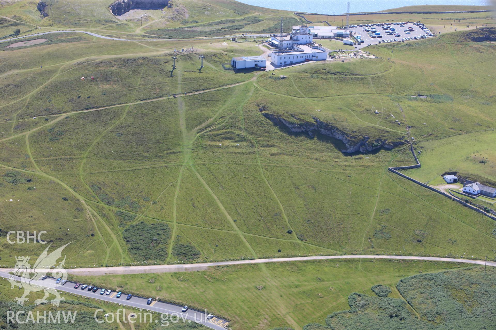 RCAHMW colour oblique photograph of Great Orme, deserted rural settlement. Taken by Toby Driver on 20/07/2011.