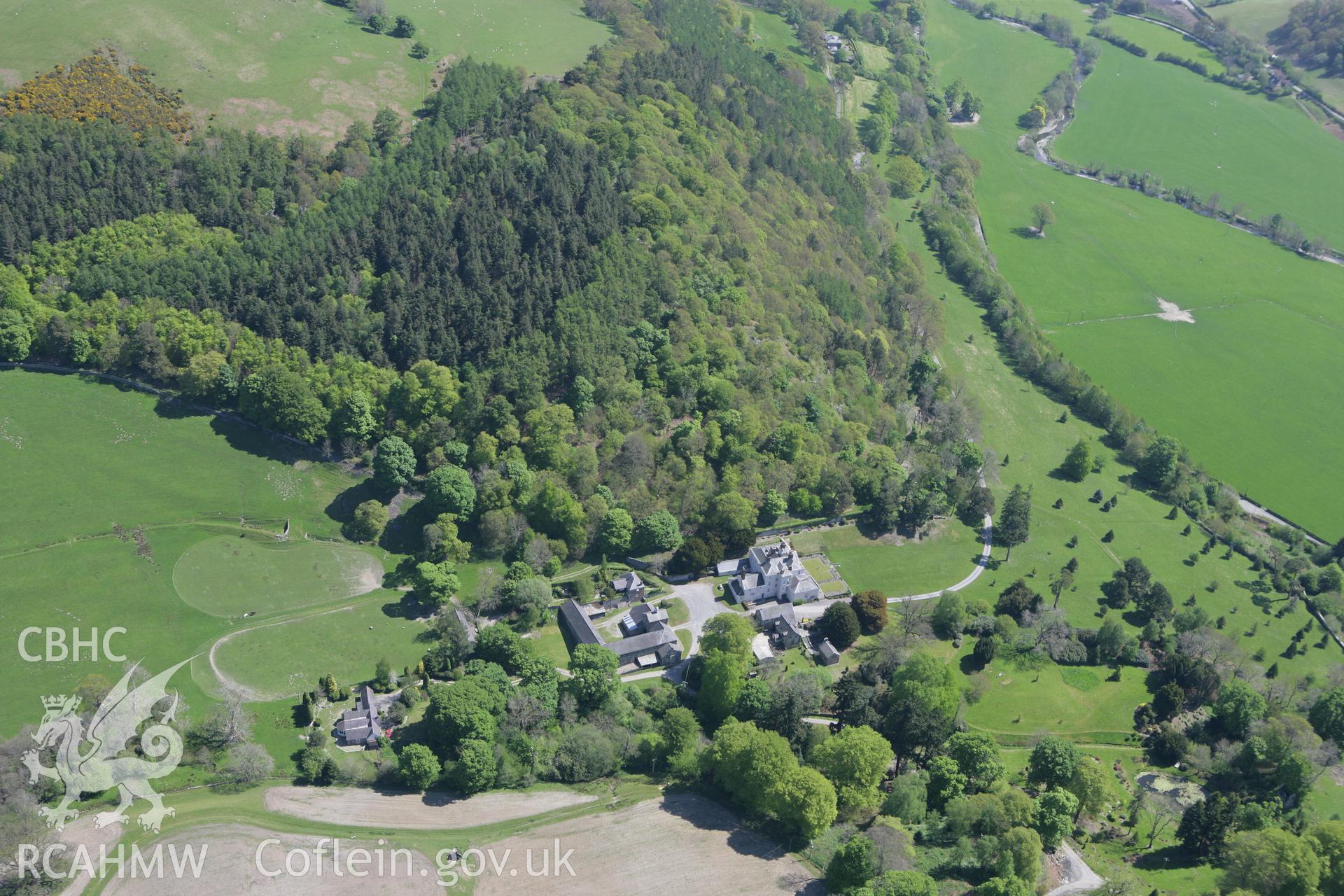 RCAHMW colour oblique photograph of Garthewin House. Taken by Toby Driver on 03/05/2011.